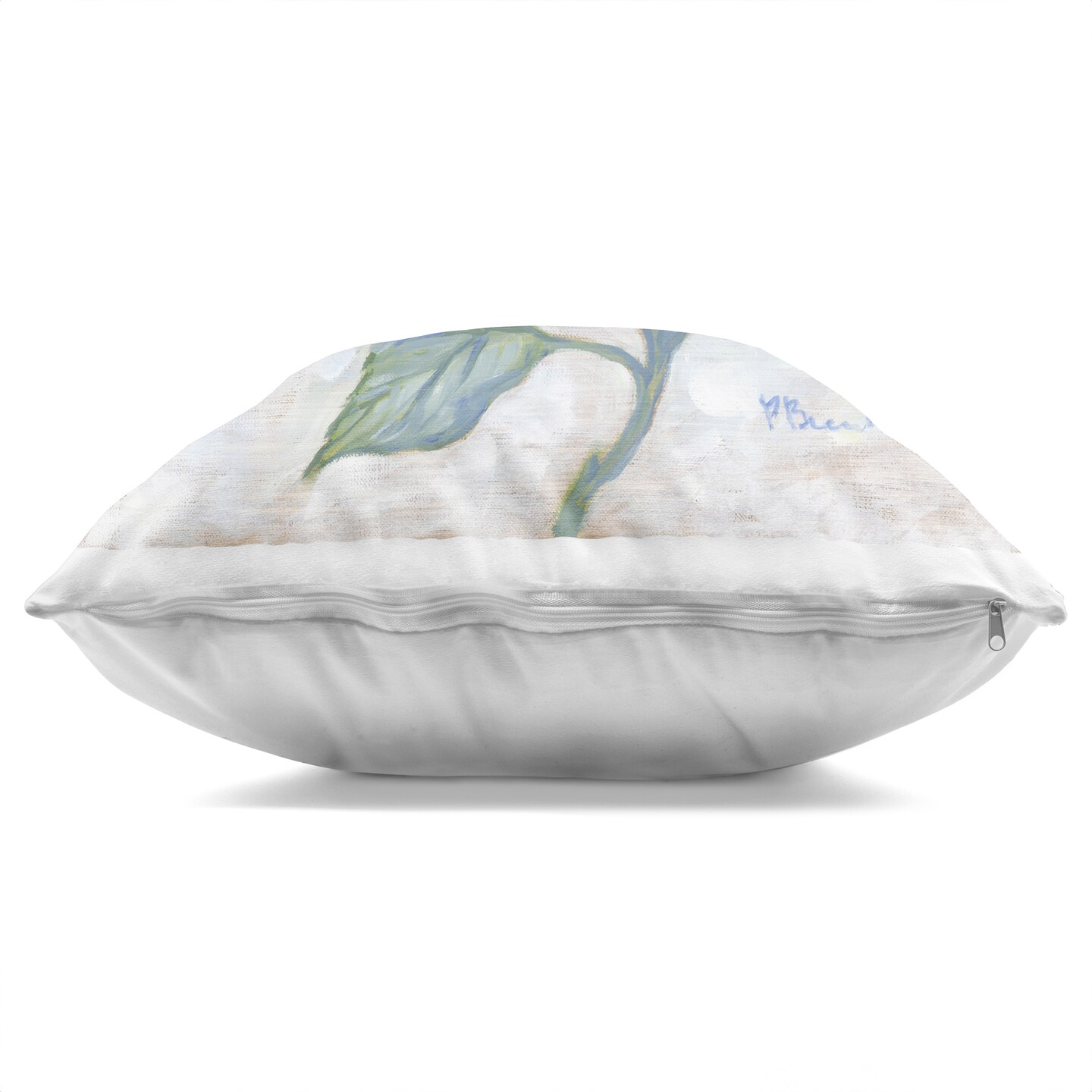 Stupell Industries Traditional Blue Hydrangea Bloom Decorative Printed Pillow design by Paul Brent, 18 x 7 x 18