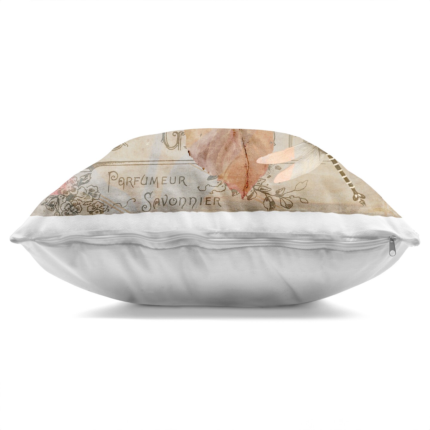 Stupell Industries Vintage French Hydrangea Decorative Printed Pillow design by Sasha, 18 x 7 x 18