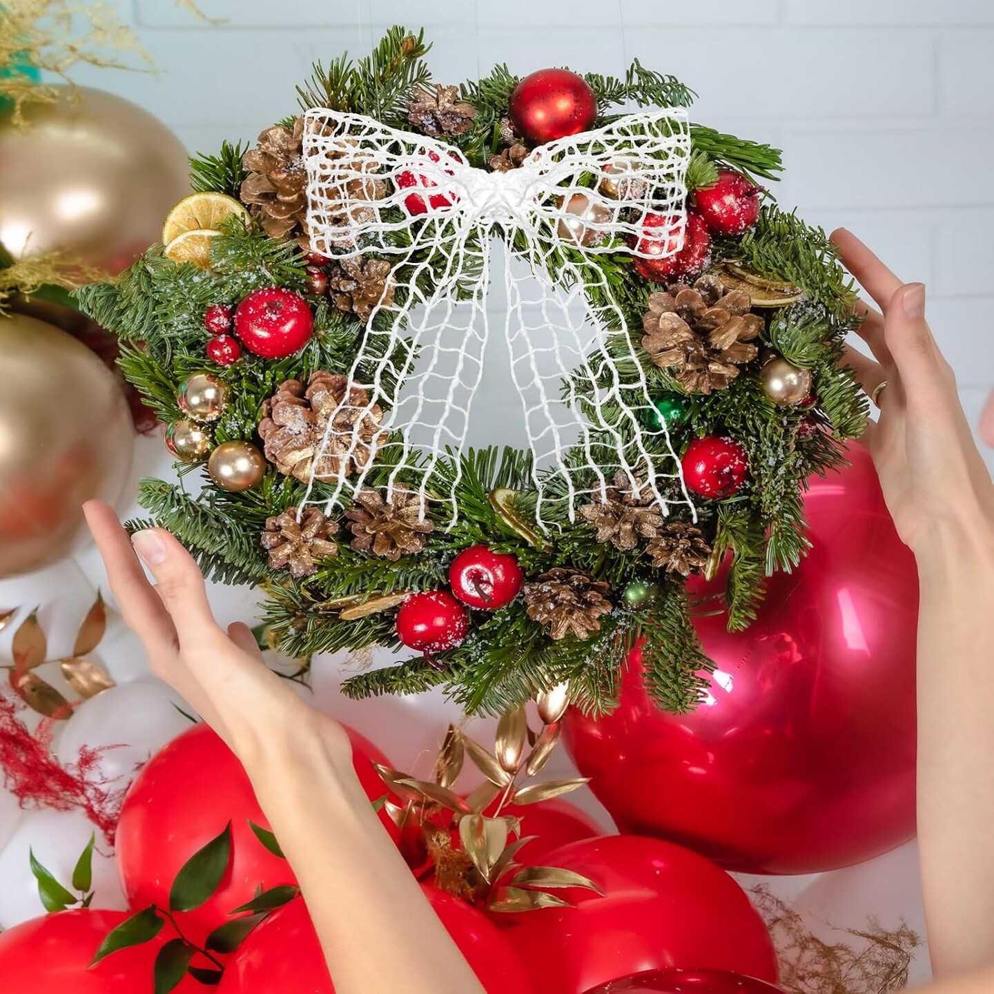 White Mesh Burlap Ribbon Rustic Jute Open Weave Burlap Net Ribbon Fabric DIY Craft