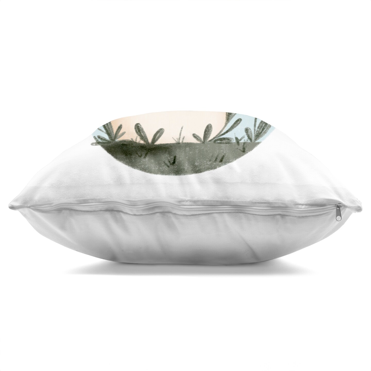 Stupell Industries Smiling Mushroom In Nature Decorative Printed Pillow design by Sarah Hickman, 18 x 7 x 18