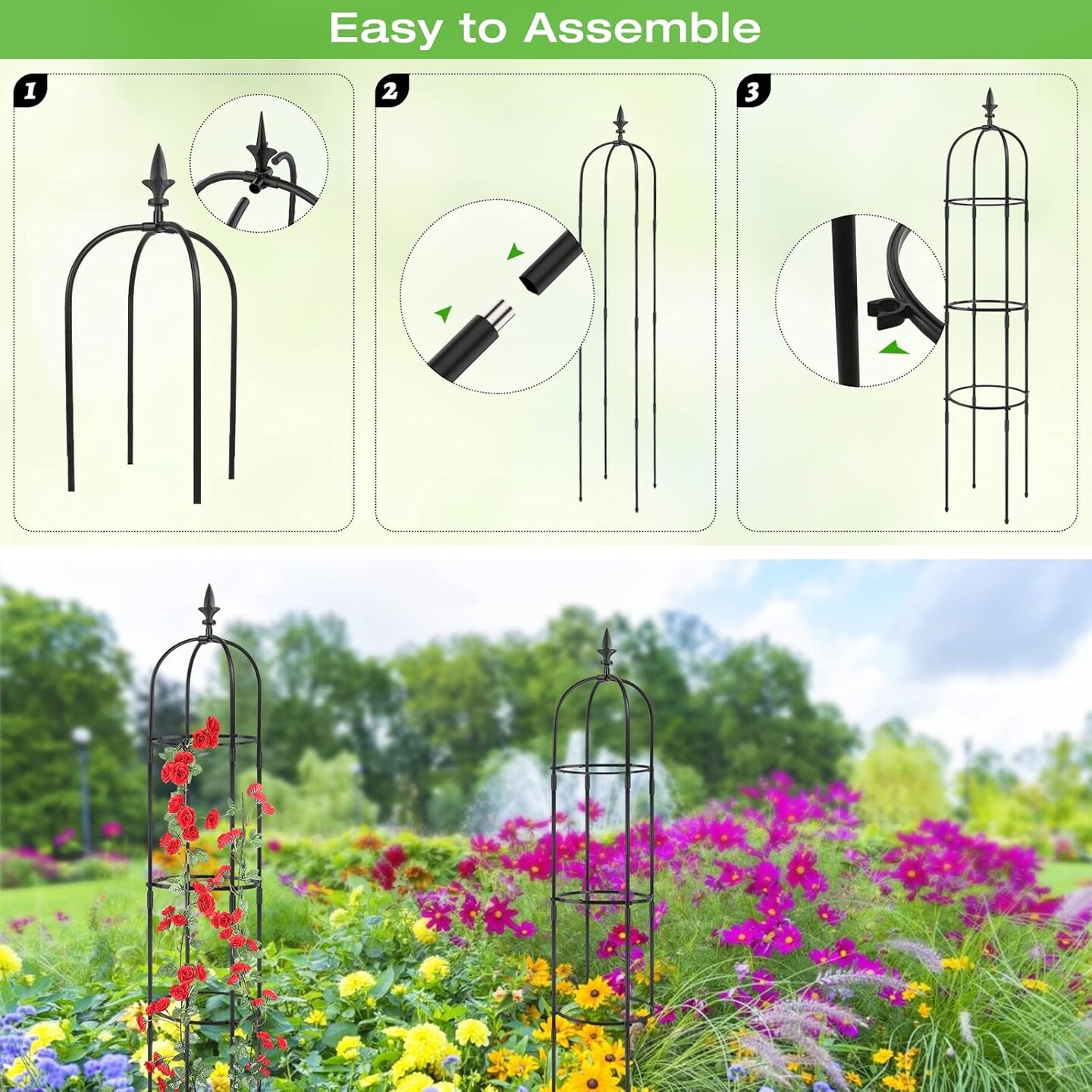 Garden Trellis for Climbing Plants Outdoor Indoor