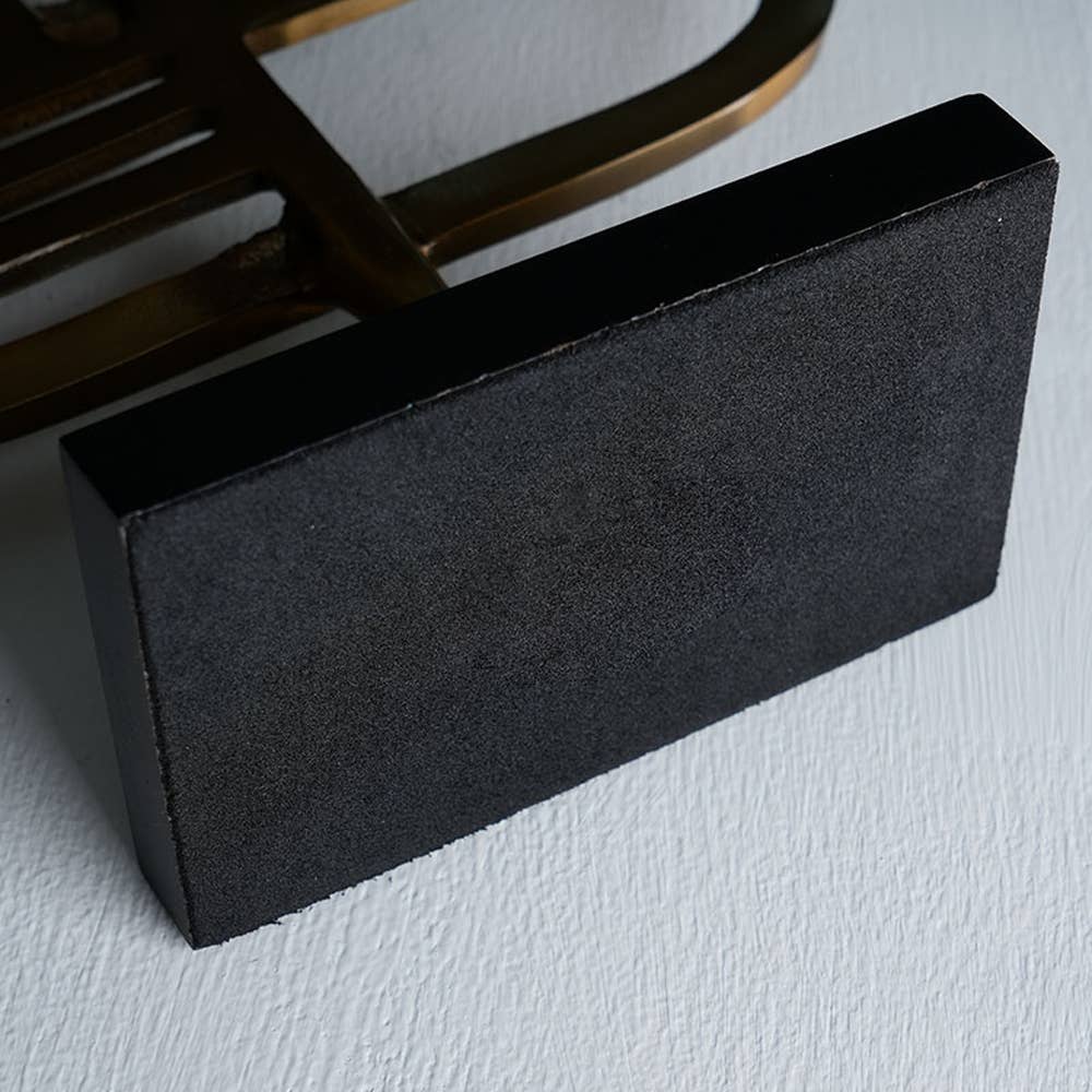 Abstract Aluminum Table Décor Sculpture | Modern Home Decor Showpiece | Living Room & Office Accent | 8 x 3 x 15"