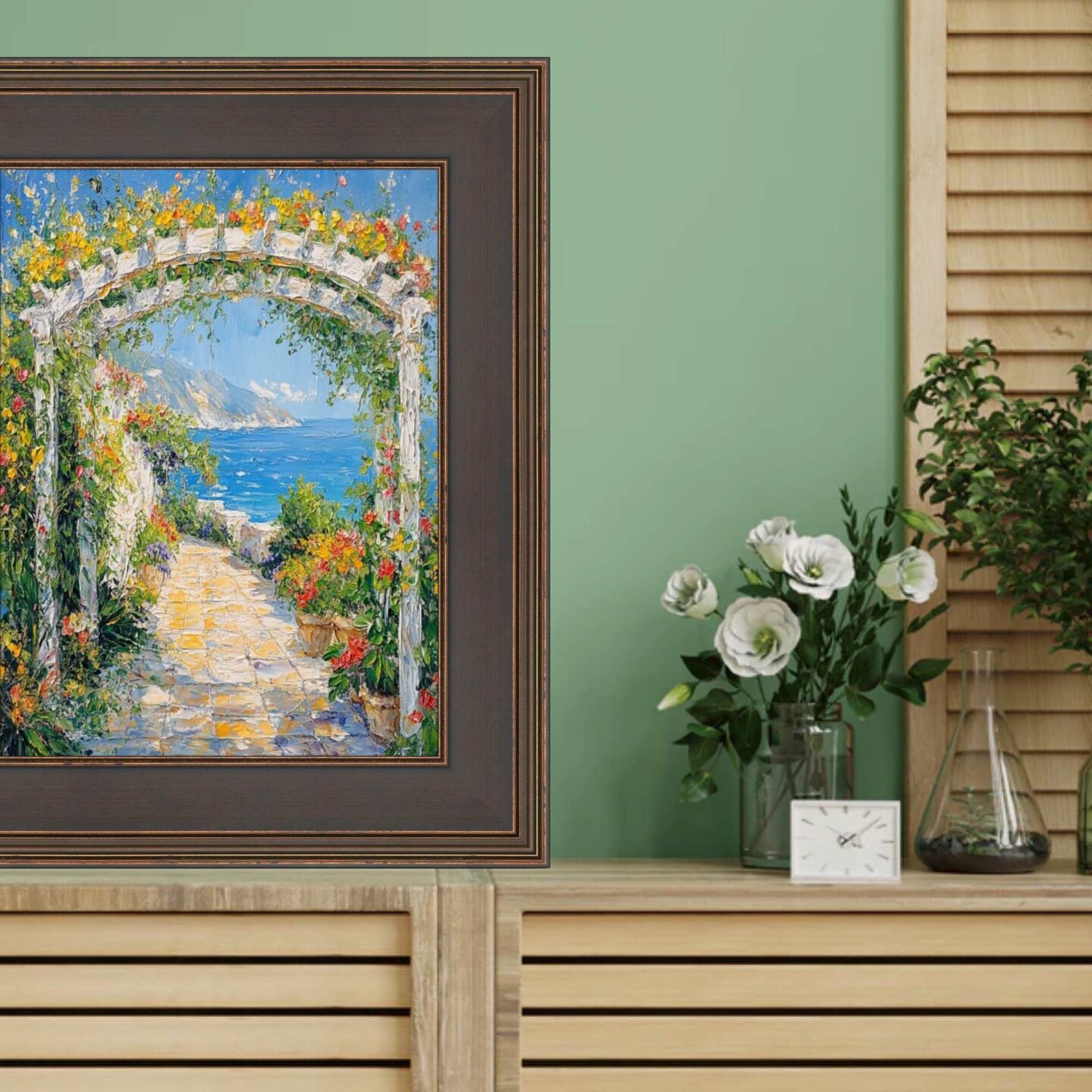 Wide Gold Black Flat Panel Picture Frame 13x19 frame