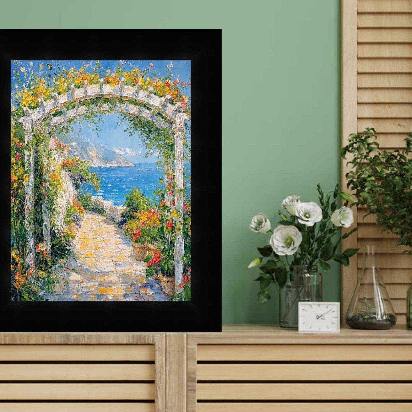 Modern Gallery Wall Gloss Black Picture Frame 20x24 frame