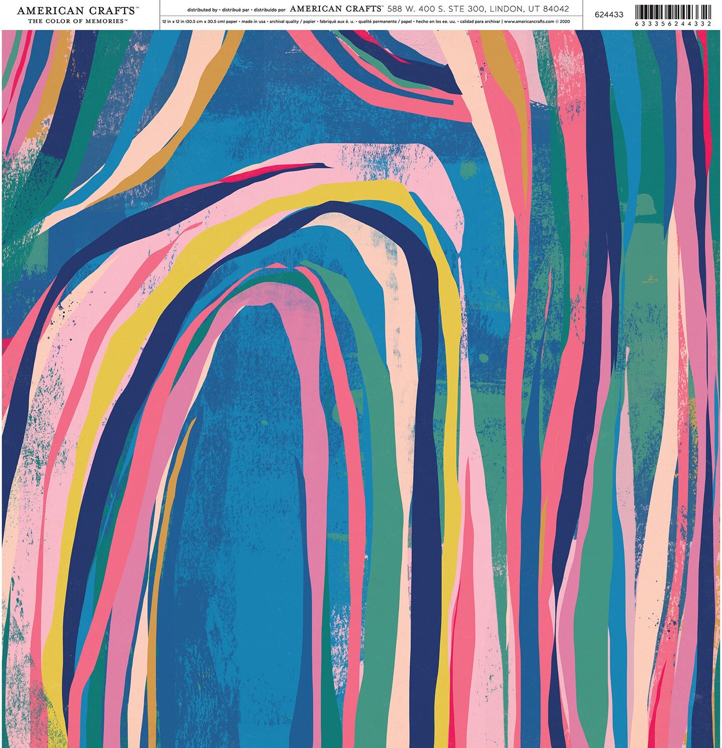 American Crafts Patterned Single-Sided Cardstock 12"X12"
