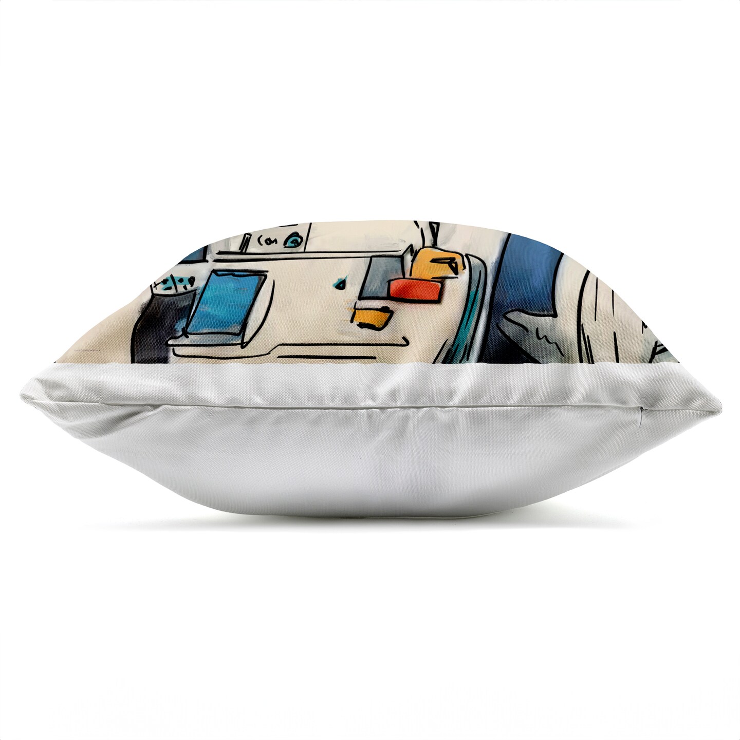 Stupell Industries Goldfish Astronaut Suit Outdoor Printed Pillow design by Kamdon Kreations, 18 x 7 x 18