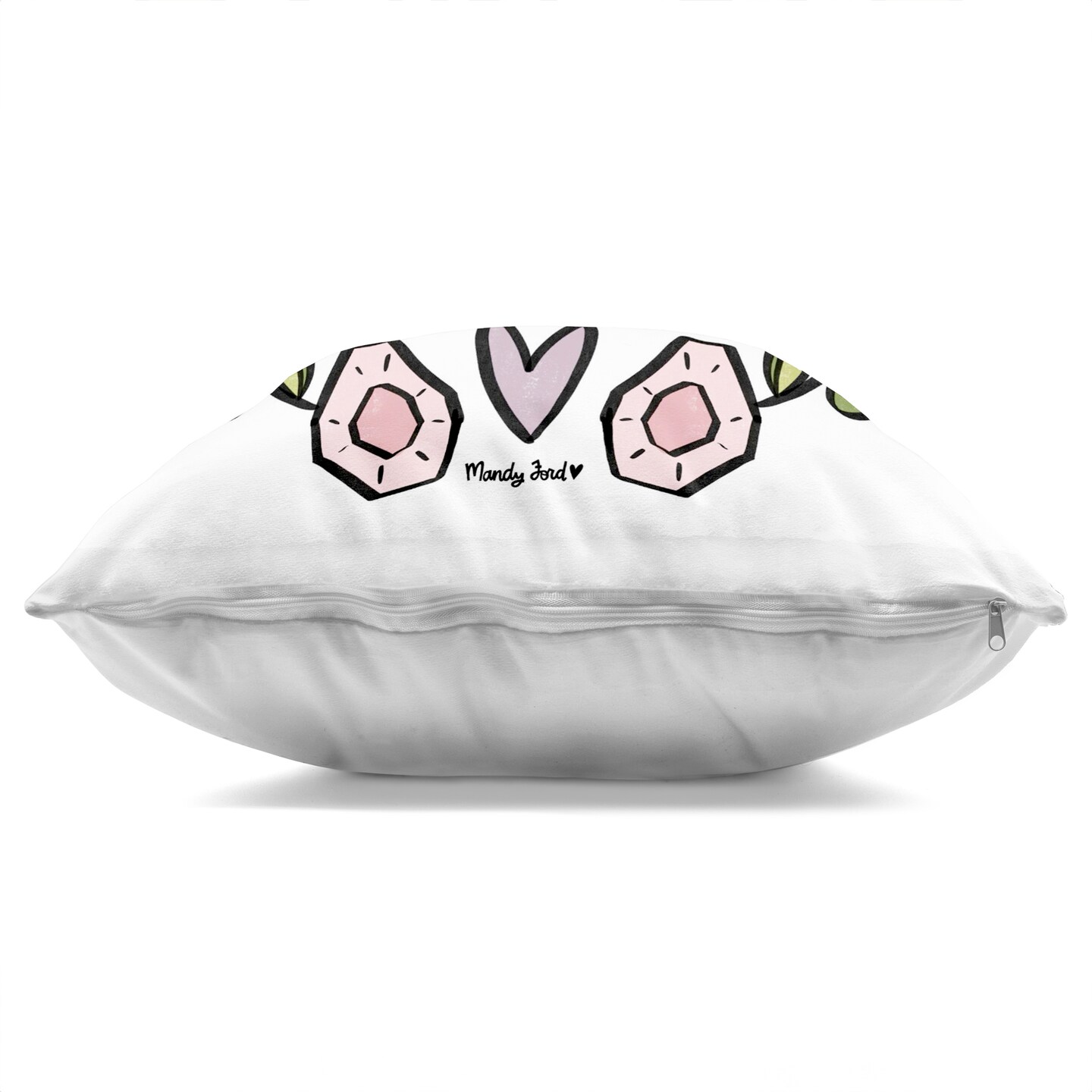 Stupell Industries Good Vibes Mostly Decorative Printed Pillow design by Mandy Ford Art + Illustration, 18 x 7 x 18