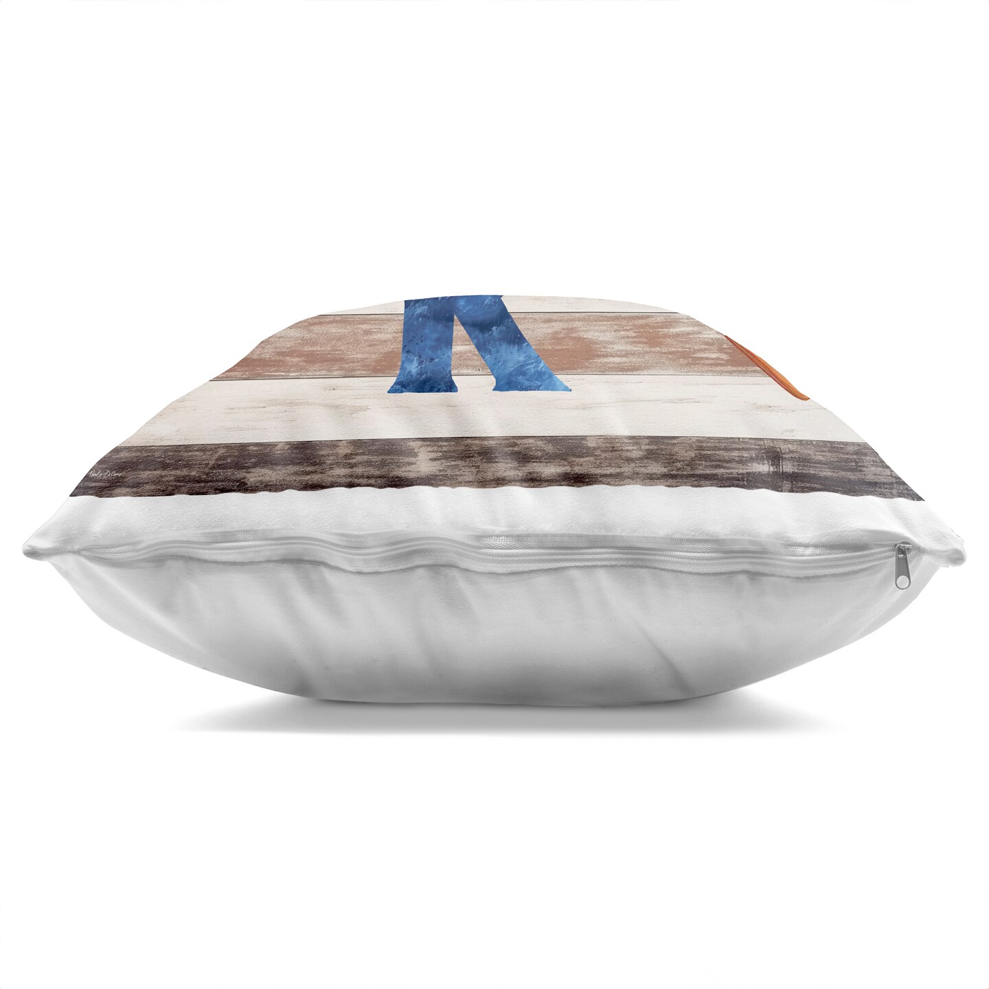 Stupell Industries Rustic Lake Boat Oars Decorative Printed Pillow design by Nicole DeCamp, 18 x 7 x 18