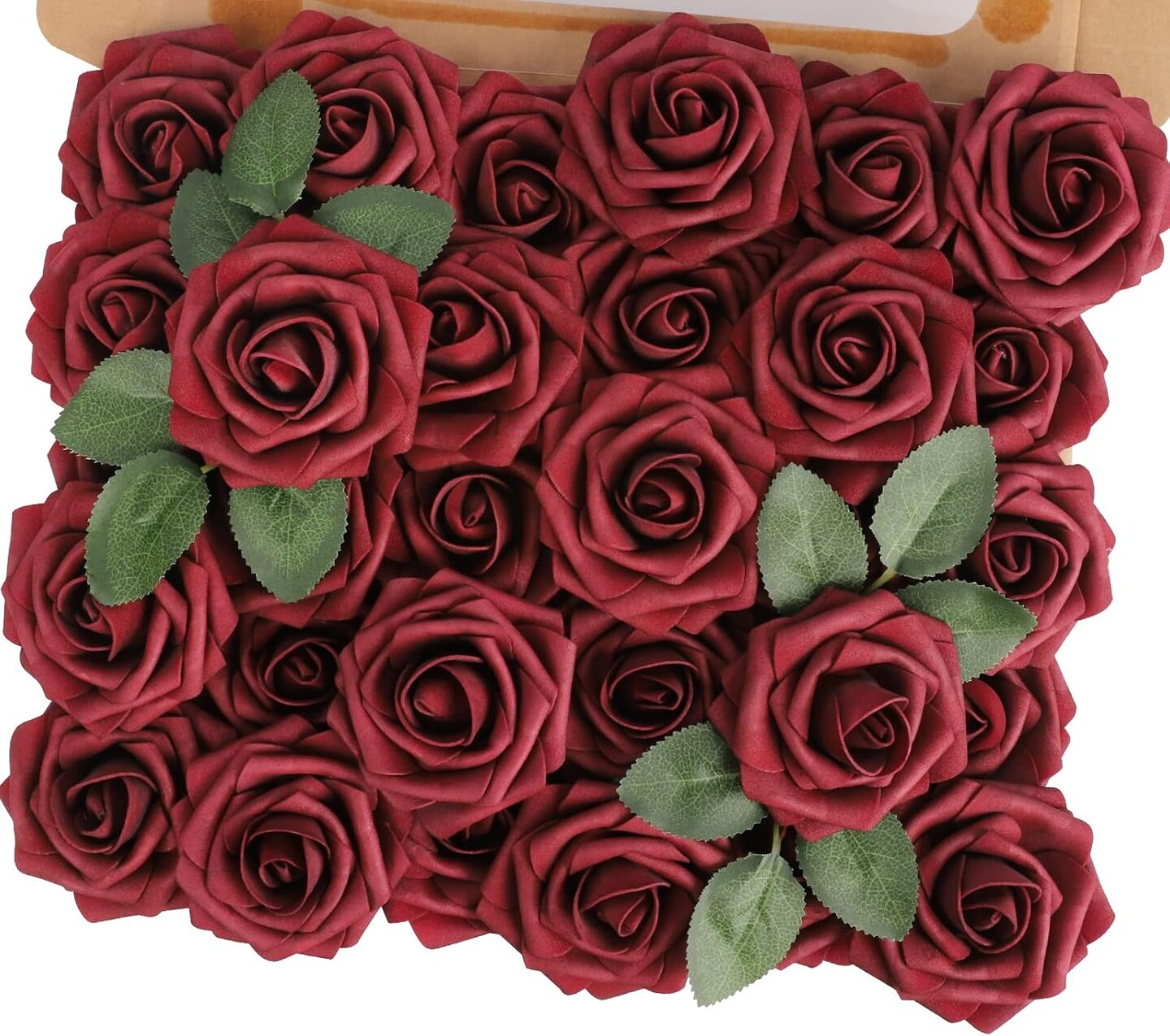 30PCS Artificial Flower Roses Real Touch Fake Flowers Bouquet