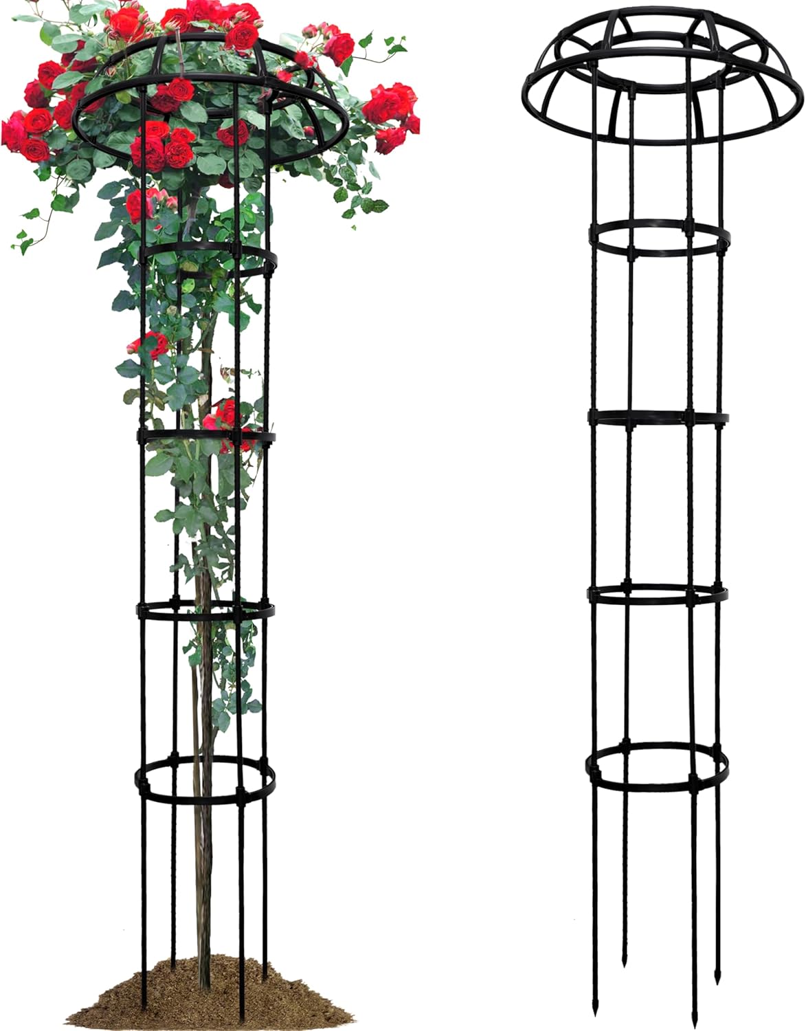 Garden Trellis for Climbing Plants, Mushroom Plant Support for Potted Plants