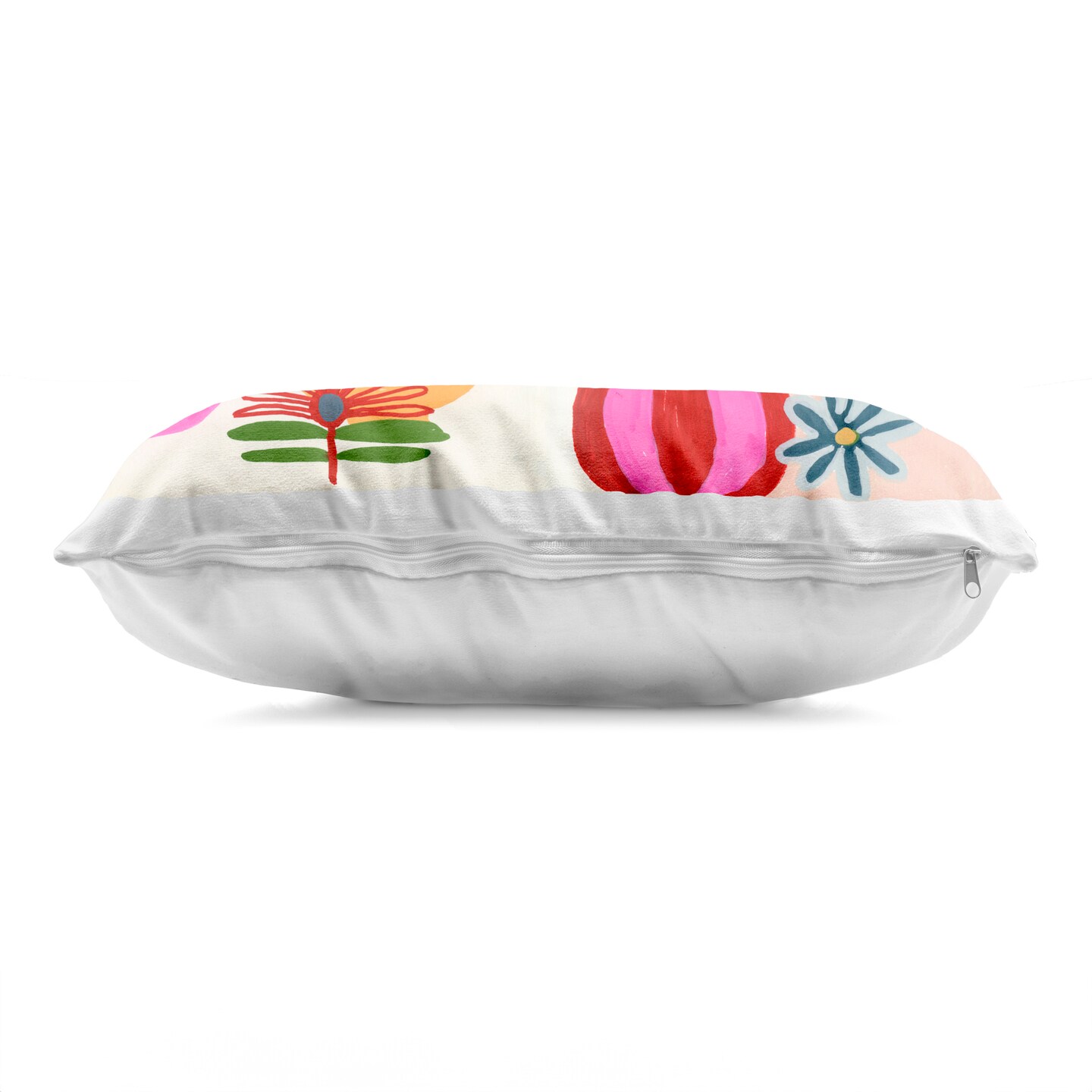 Stupell Industries Eclectic Mod Flower Vases Decorative Printed Pillow design by Suzanne Allard, 14 x 7 x 20