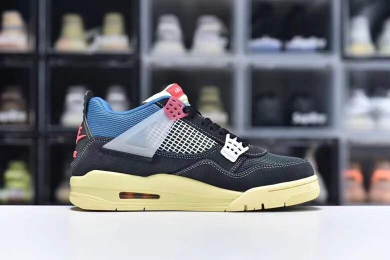 UNION×NIKE AIR JORDAN 4 Nike Air Jordan4 Retro x Union LA Mid Off Noir Air Jordan Ⅳ AJ4