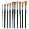 US Art Supply 8-delige Taklon Detail en Liner Artist Brush Set met Hout Comfort Grip Handgrepen - Kunst, Detailing, Acryl, Olie, Aquarel US Art Supply 8-delige Taklon Detail en Liner Artist Brush Set met Hout Comfort Grip Handgrepen - Kunst, Detailing, Acryl, Olie, Aquarel