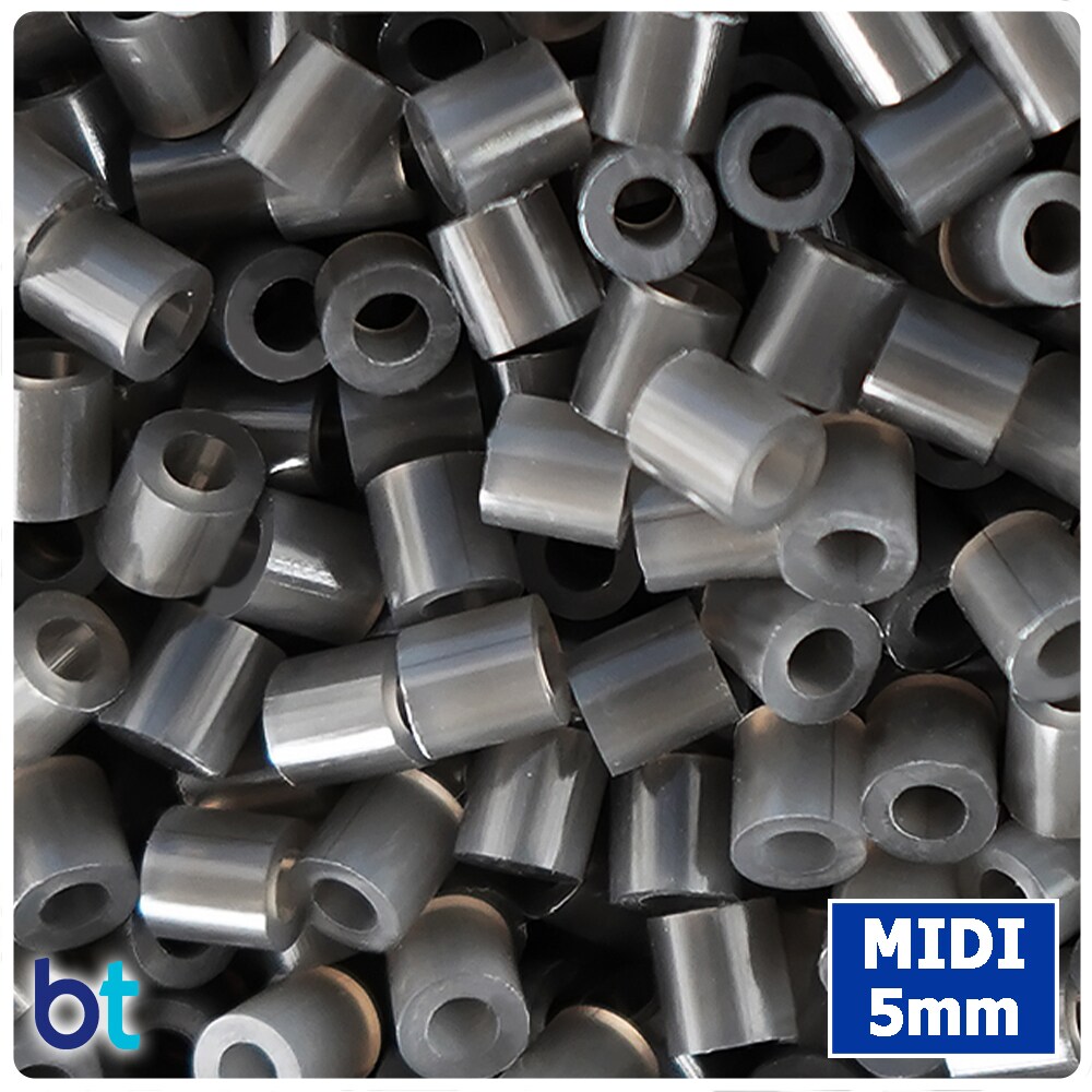 BeadTin Black Translucent 5mm Artkal Midi Fuse Beads (1000pcs)