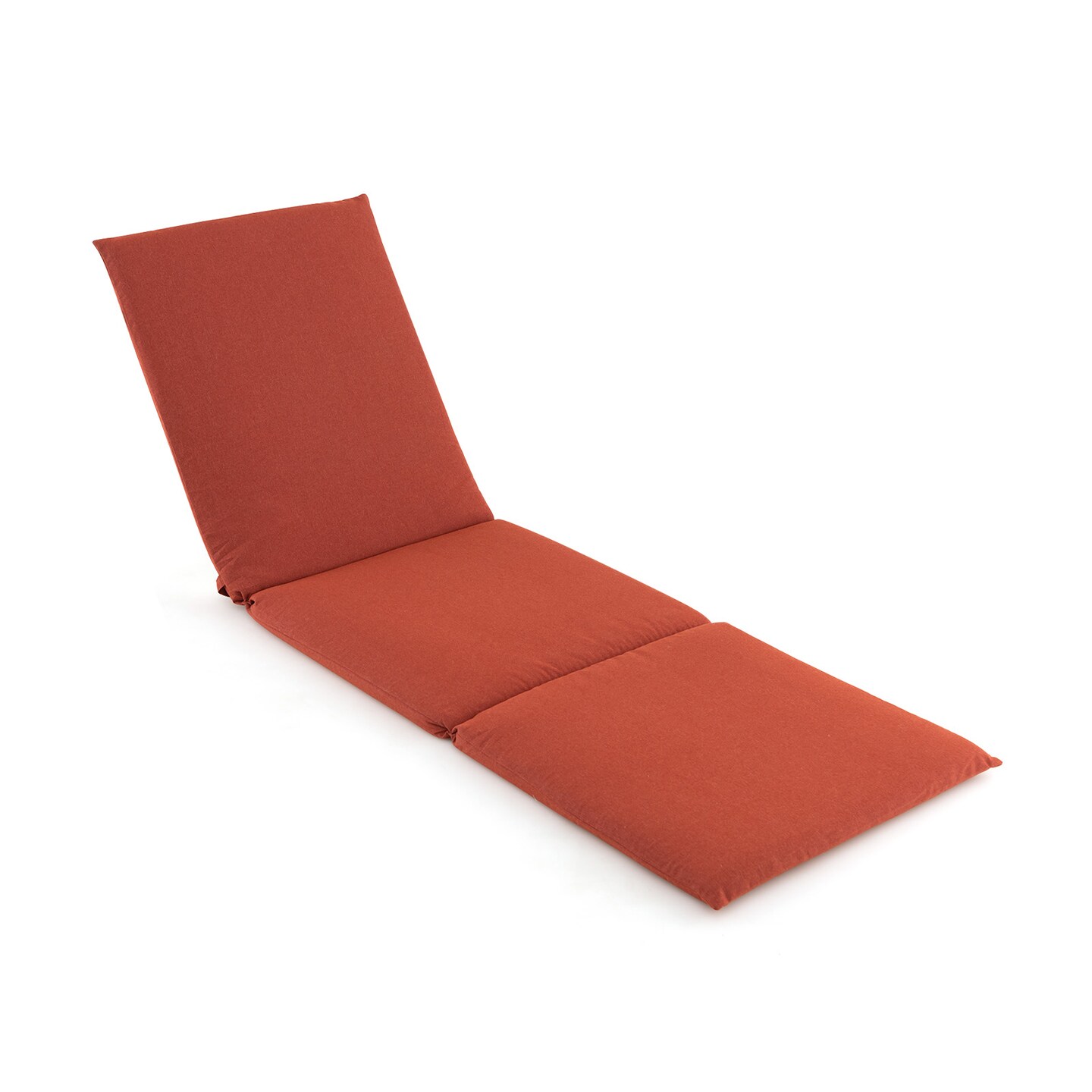 Folding Outdoor Chaise Cushion Pad with Adjustable Fixing Straps
