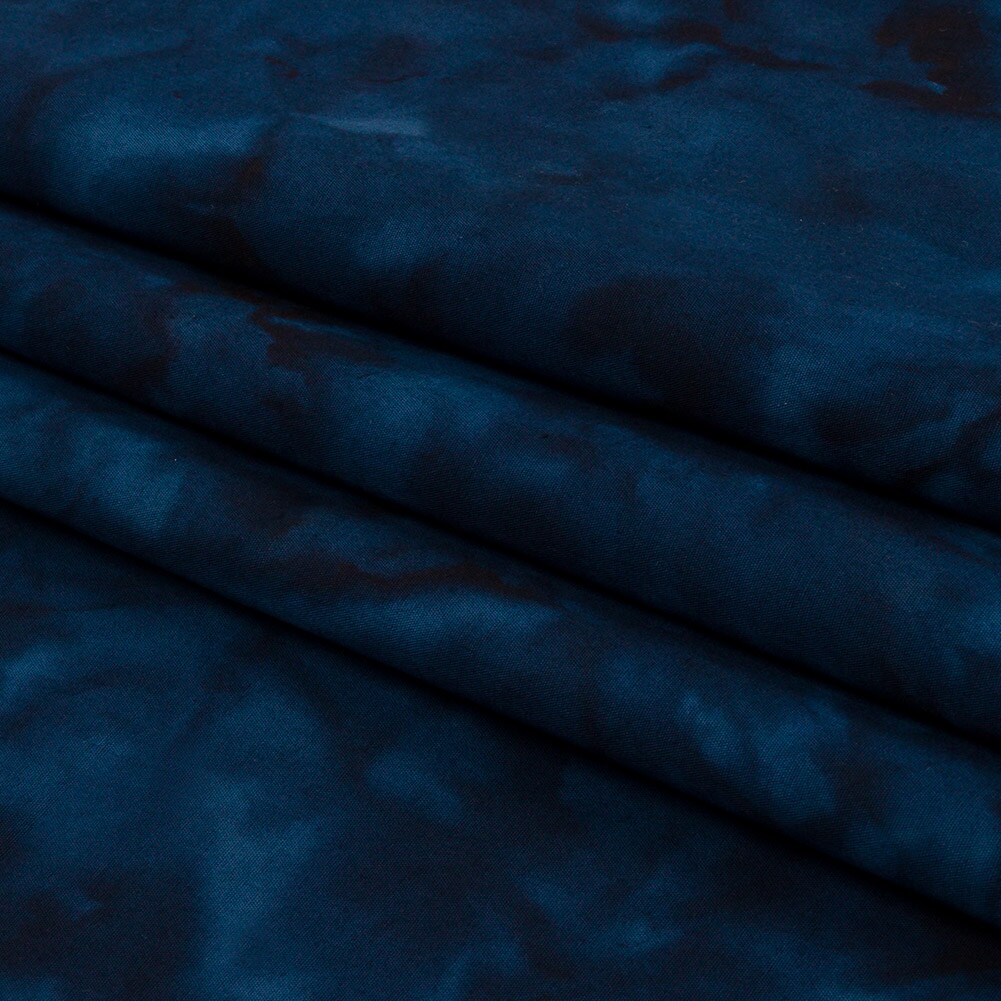 1 Yard Navy Blue Abstract Quilting Cotton Fabric 44&#x22; Wide