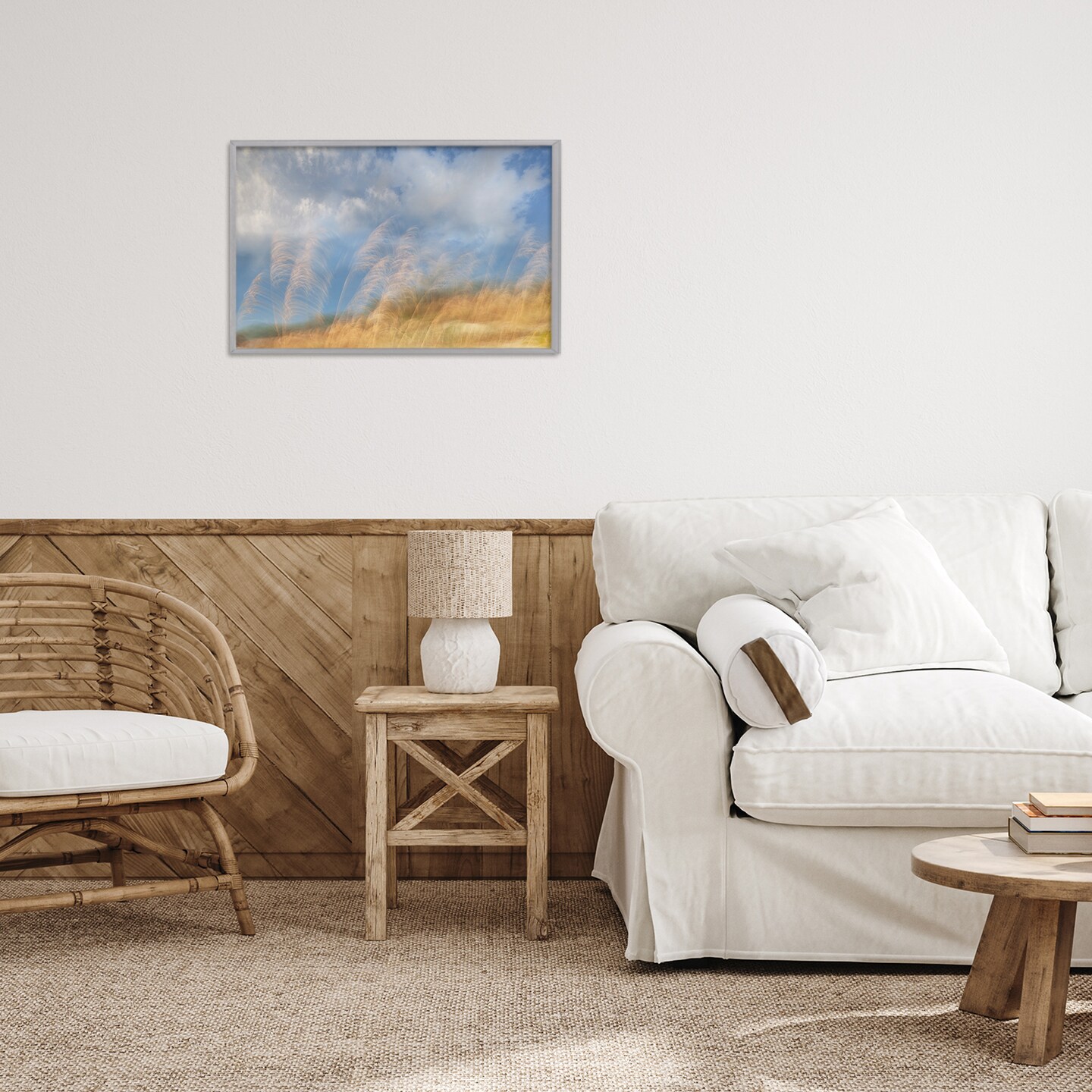 Stupell Industries Waves Of Terra Landscape Framed Giclee, design by Karin Connolly