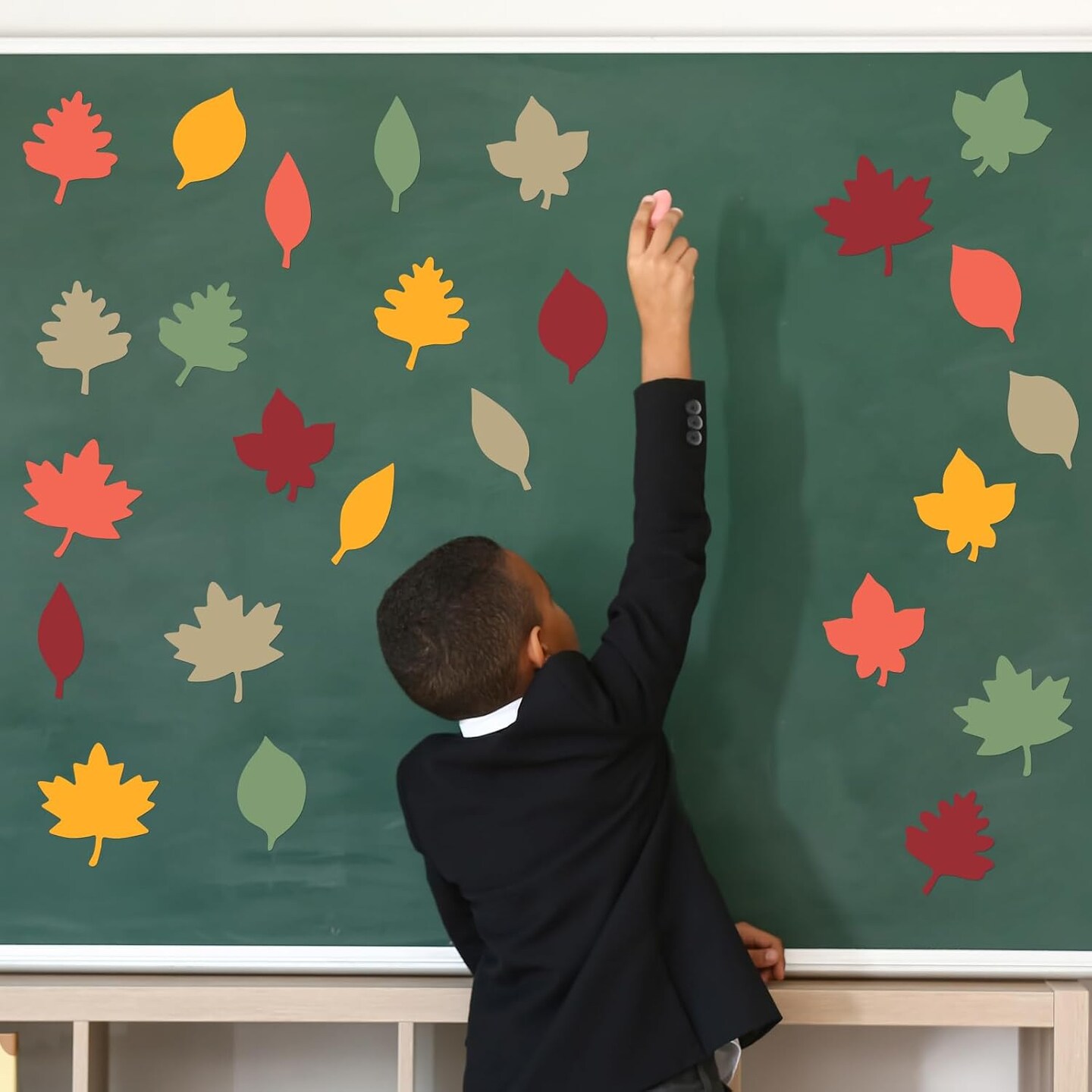 2.4 Inches - 250 Pcs Paper Fall Leaves Die Cuts Bulk Autumn Craft