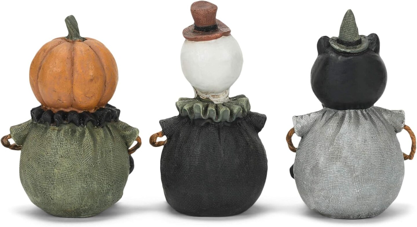 Boo Wicked Spooky Green 7.5 x 2.25 Resin Decorative Tabletop Figurine