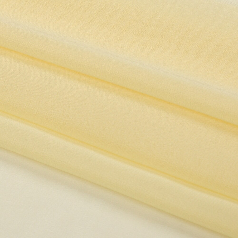 1 Yard Soft French Vanilla Silk Chiffon Fabric Premium Collection for Elegant Dresses 54 Inch Width