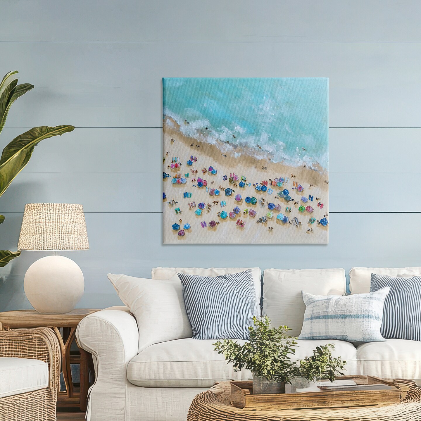 Stupell Industries Bird's Eye Umbrellas Canvas, design by Emma Bell