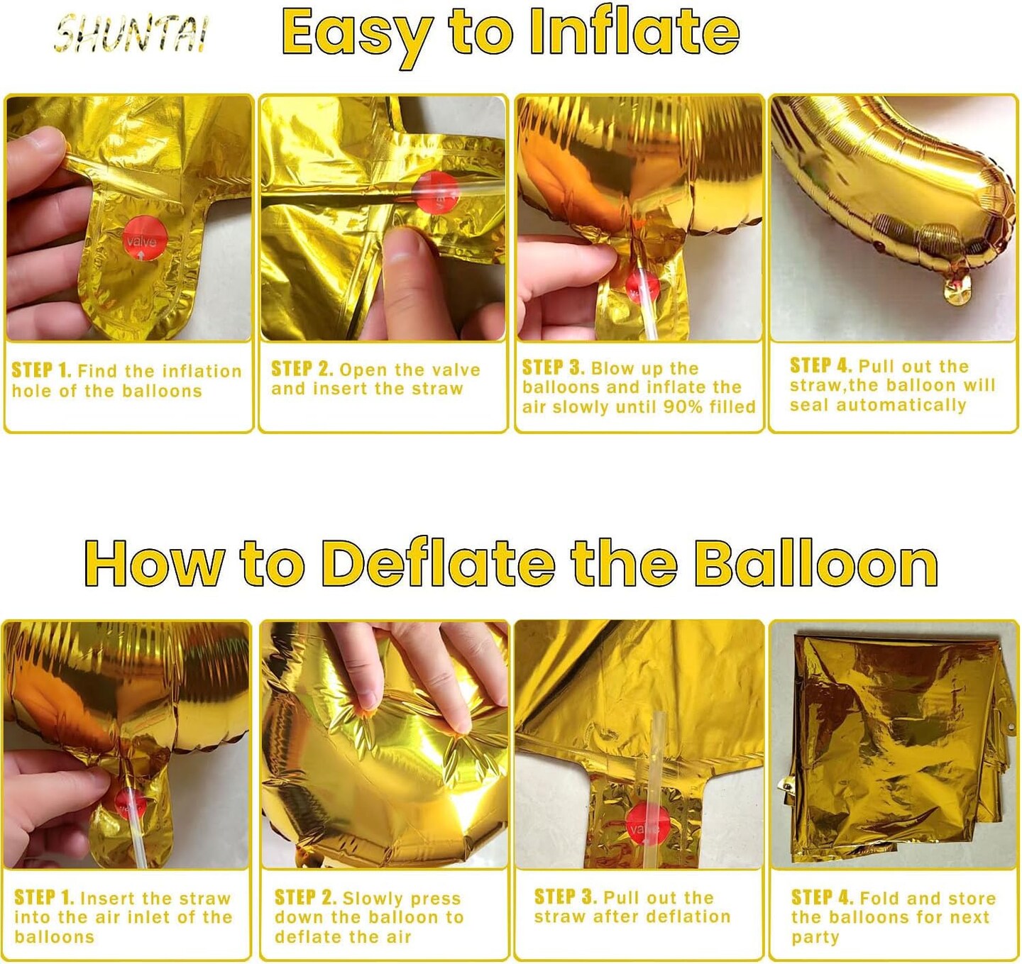 21st Birthday Decorations for Him Her 21 Balloon Number Gold Jumbo Numbers 12 Foil Mylar Balloon (Gold)