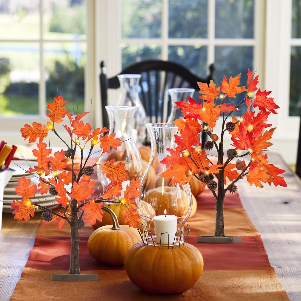 Fall Decorations for Home (2pcs Fall Tree)