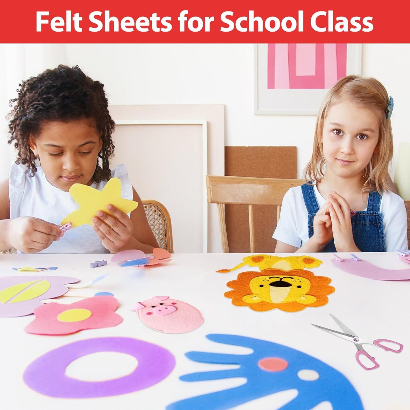 80 PCS Wool Blend Felt Sheets for Crafts 1 mm Thickness, 40 Color 11.8 x 11.8 Inch Assorted Stiff Felt Squares Bulk for Sewing Patchwork School DIY Projects Decoration