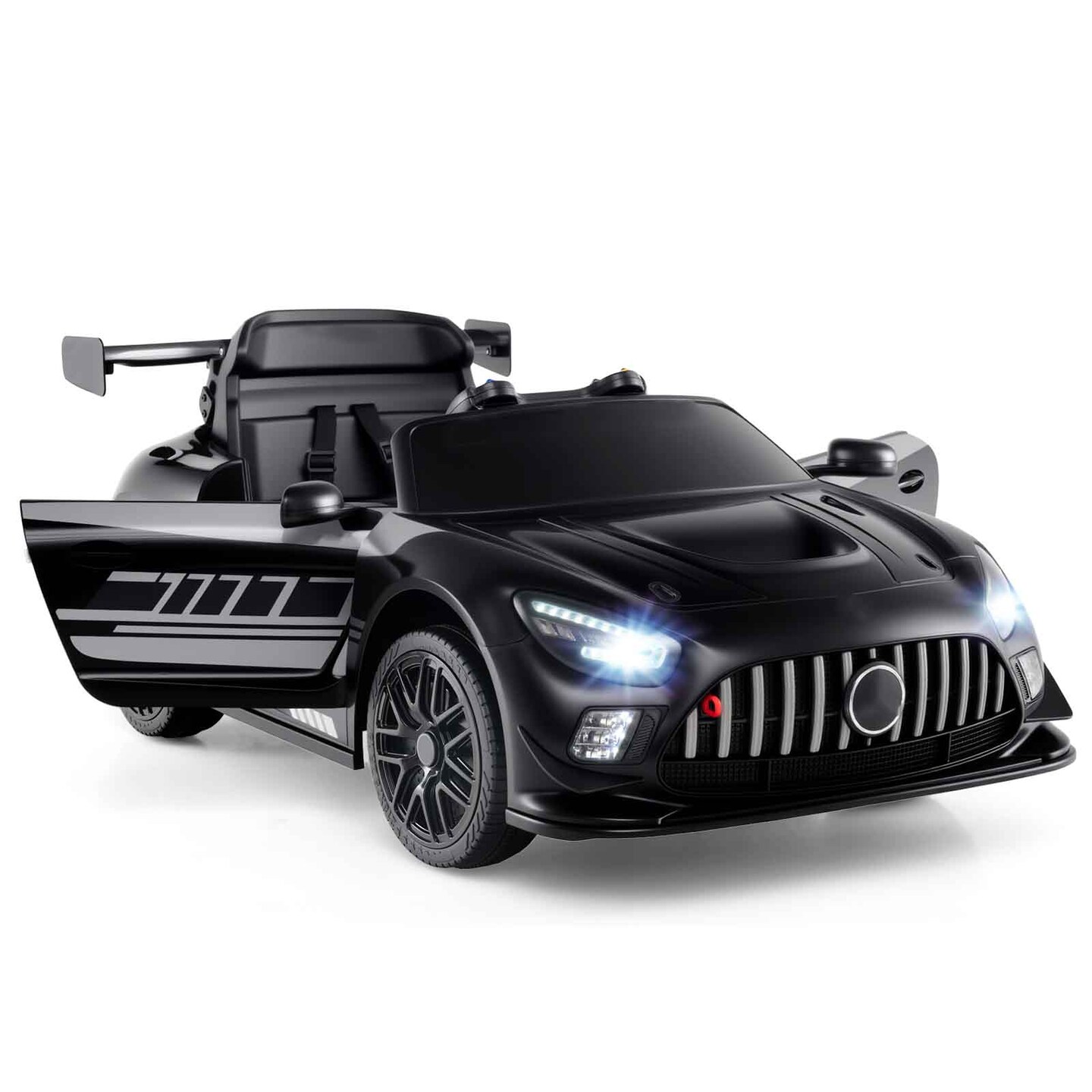 AMG GT3 Kids Ride-On Car Electric Toy with Remote Control LED Lights and Safety Features