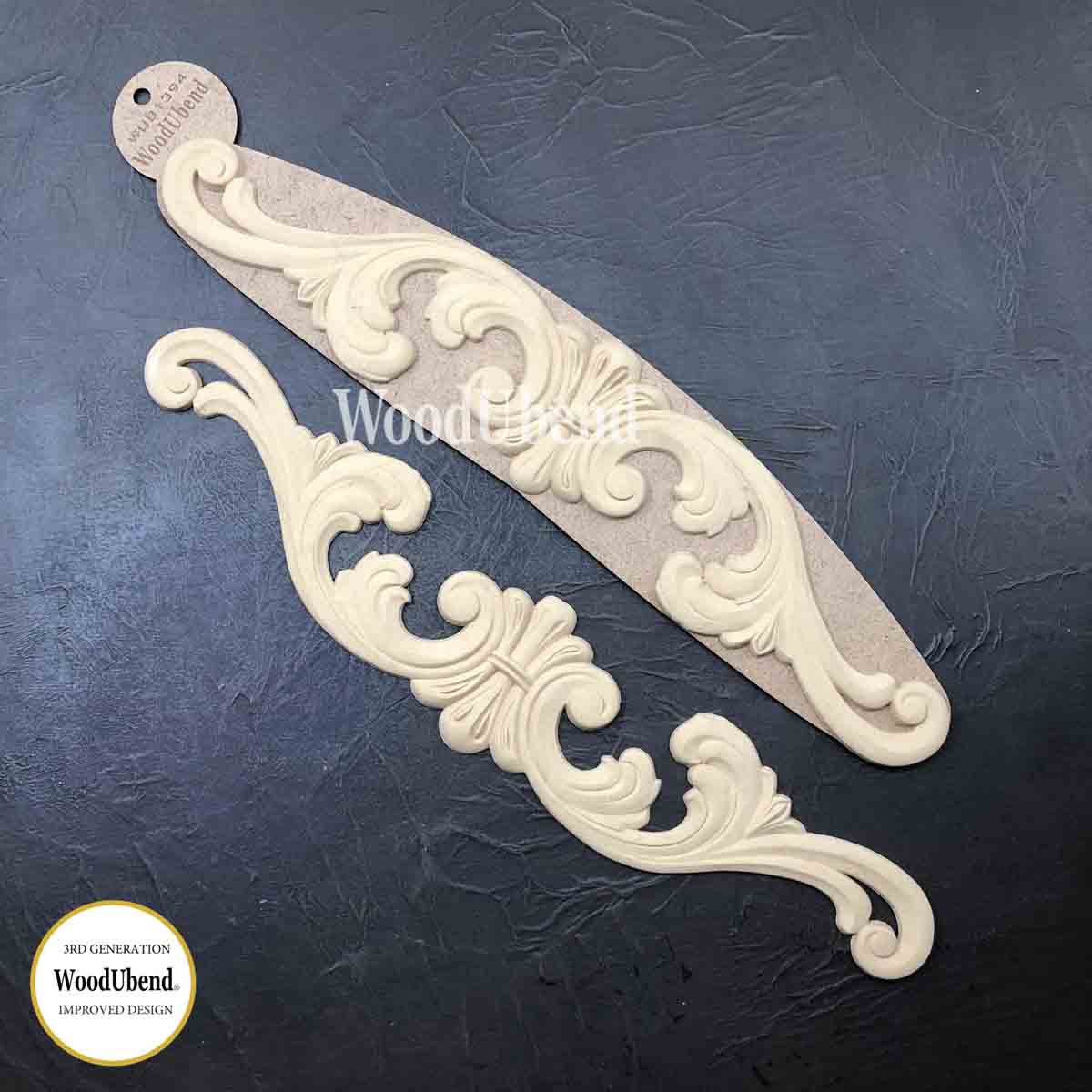 WoodUbend Pack of 2 - Large Applique WUB 1394  Architectural Applications, Renovations, Large Furniture