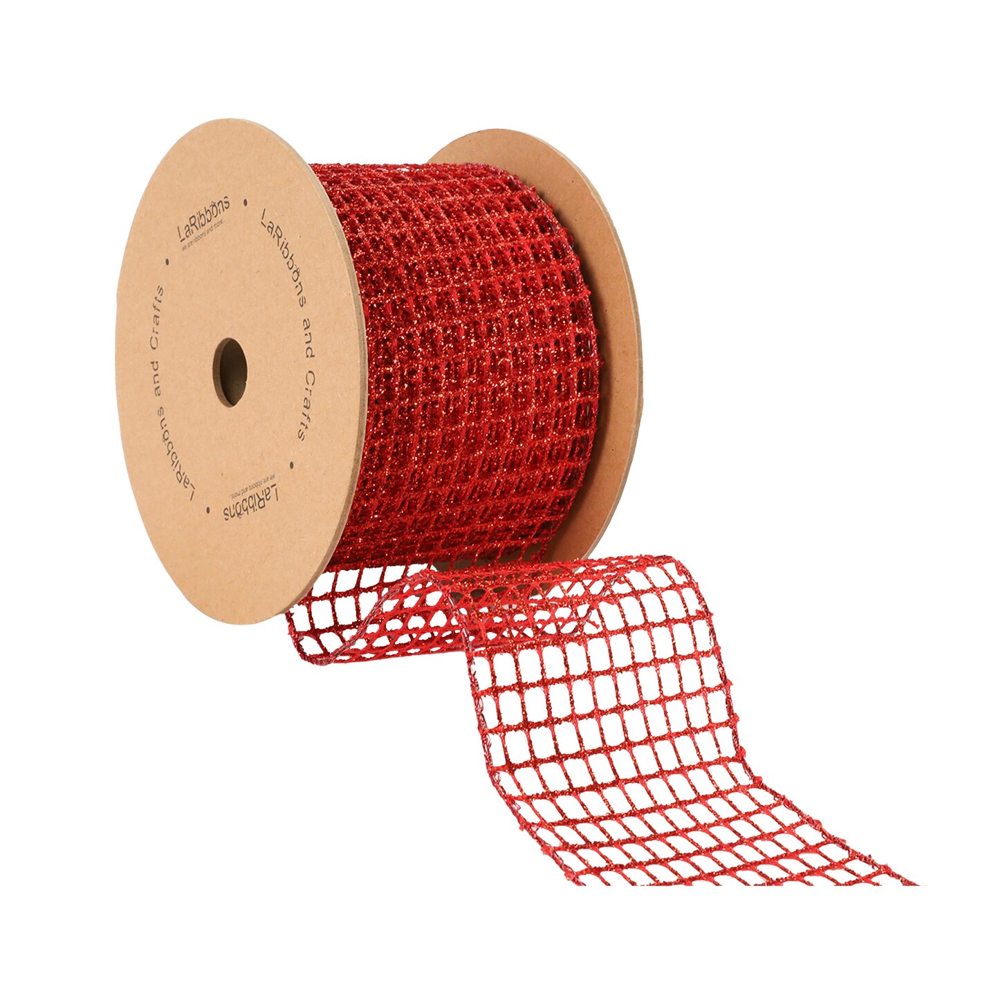 LaRibbons 2 1/2&#x22; Wired Ribbon | &#x22;Netting&#x22; | 10 Yard Roll