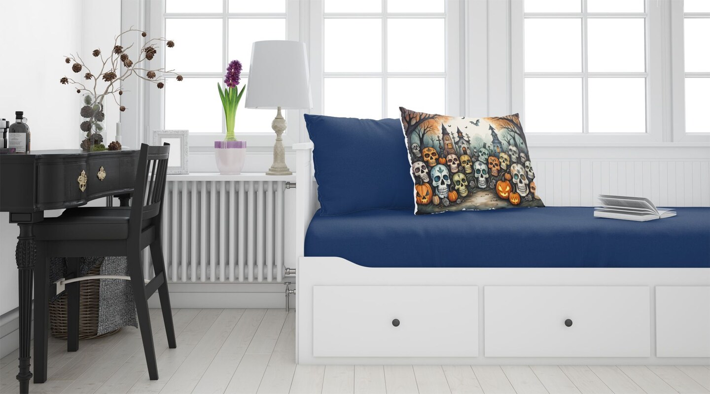 Calaveras Standard Pillowcase Spooky Halloween Multicolor 1 Piece