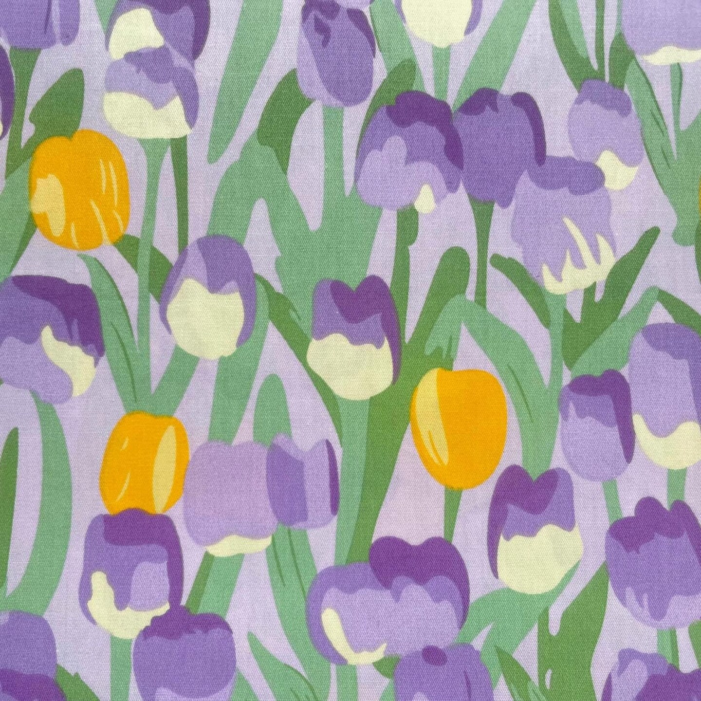 42Pcs Vintage Floral Precut Fabric Squares 10x10(Yellow Purple)