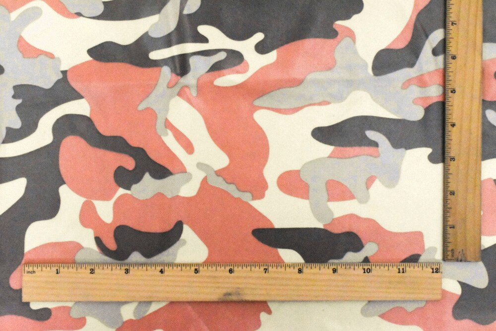 Yellow-Multi Famous Maker Camouflage Printed Stretch Tricot Swimwear Fabric By the Yard