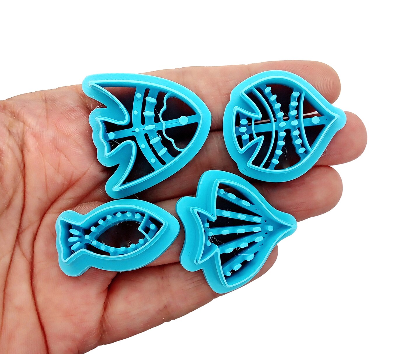 Decorative Fish Clay Cutters, Set of 4, Adorabilities