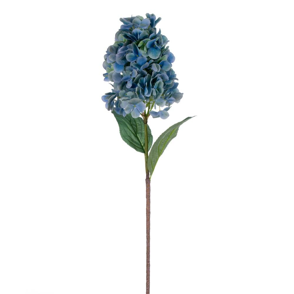 Vickerman 34" Artificial Aqua Blue Cone Hydrangea Spray. 2 Stems In A Bag.