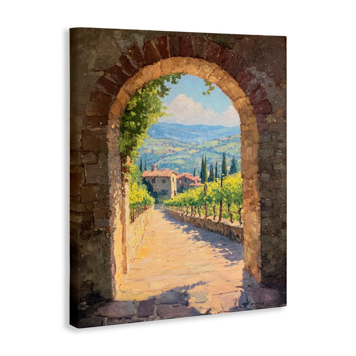 Stupell Industries Tranquil Garden Arch Canvas, design by Petal Prints Design