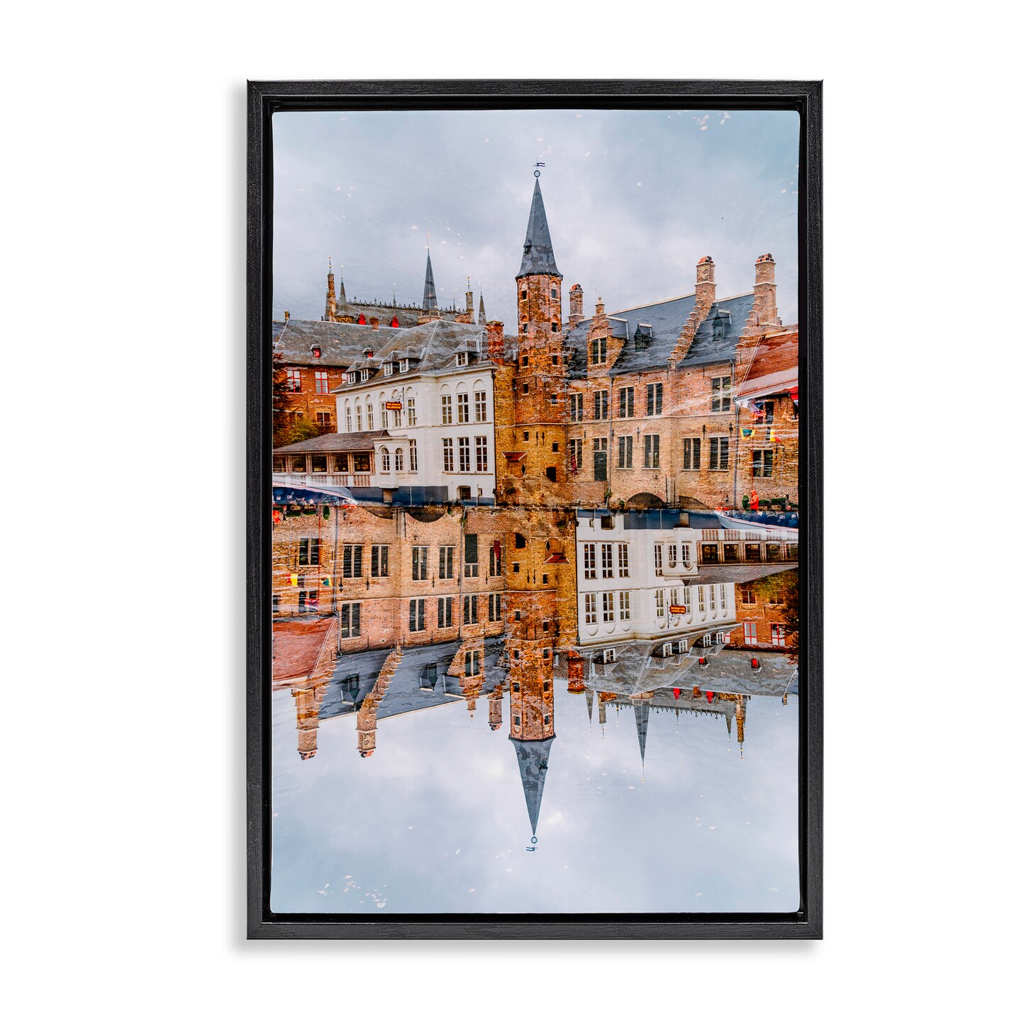 Stupell Industries Historical Architecture Reflection Floating Frame, design by Robin Vandenabeele