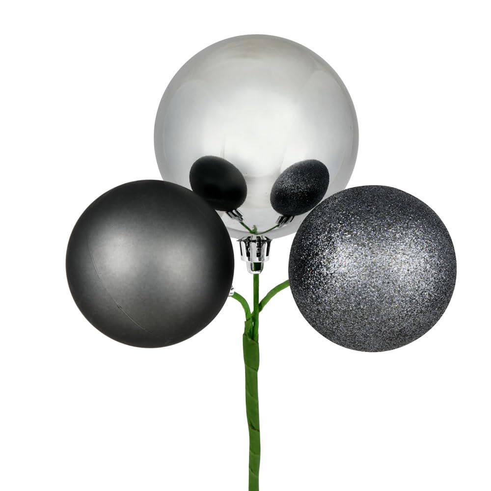 18" Pewter Ornament Pick 4/Bg