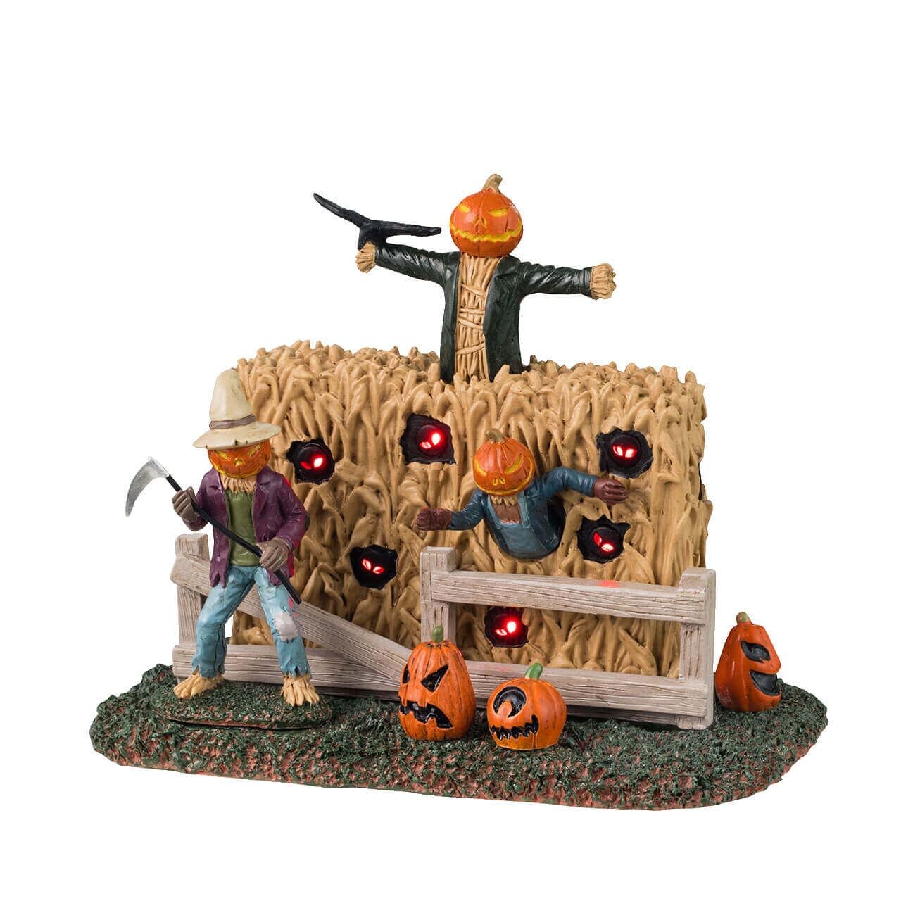 Lemax Spooky Town Halloween Village Accessory: Spooky Scarecrows