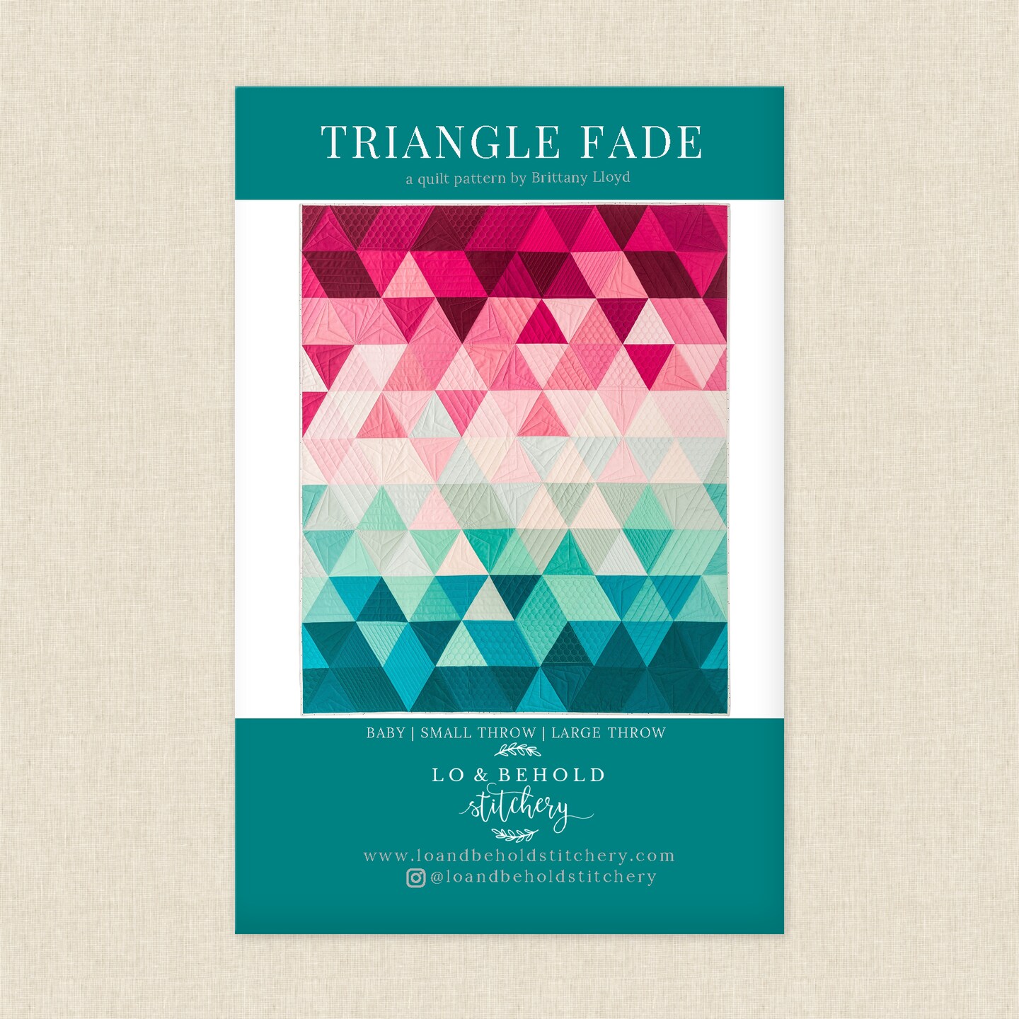 Triangle Fade (lbs 112) | Lo and Behold Stitchery | Sewing Pattern