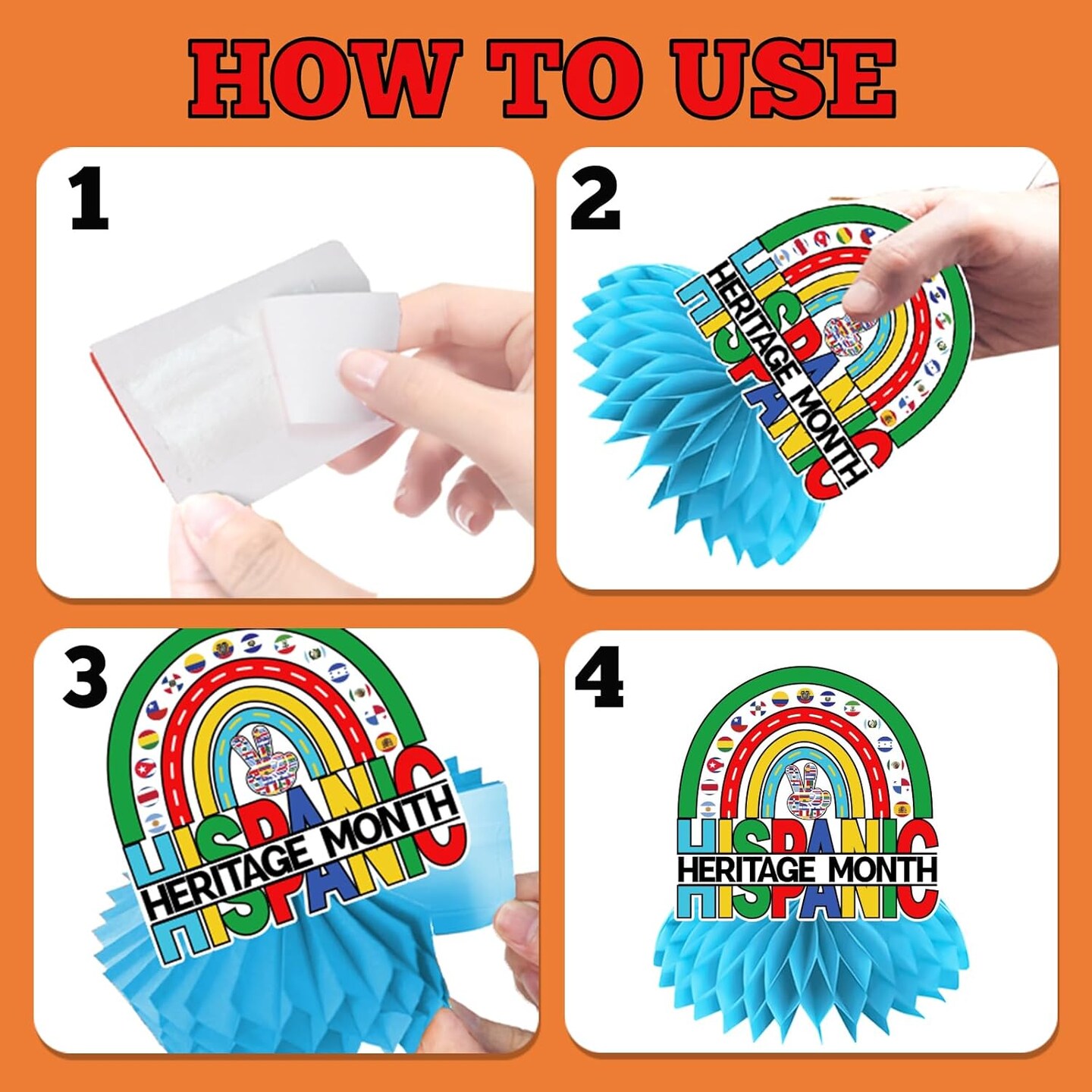 12Pcs Spanish Classroom Decorations Hispanic Heritage Month Decorations