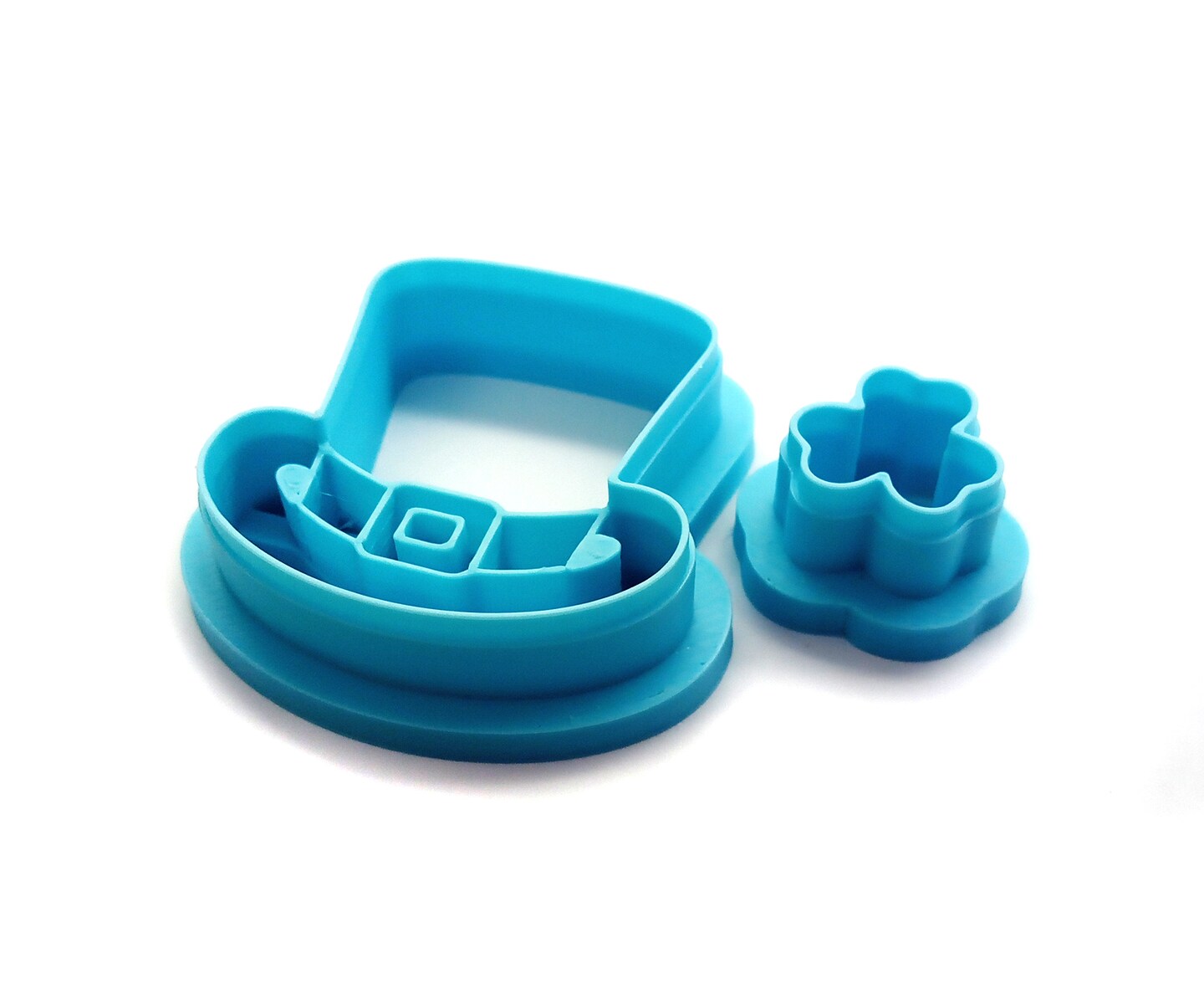 St. Patrick's Day Clay Cutter Set, 2 pc, Leprechaun Hat with Clover, Adorabilities