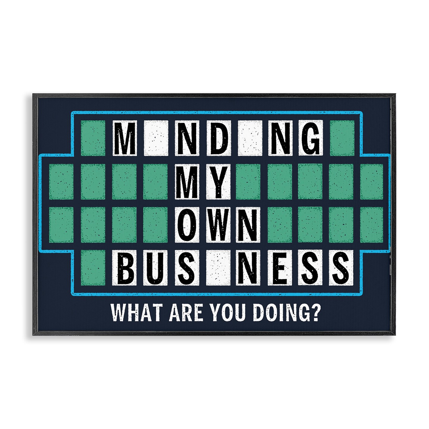 Stupell Industries Minding My Own Business Game Framed Giclee, design by Jedco Brands, Inc.