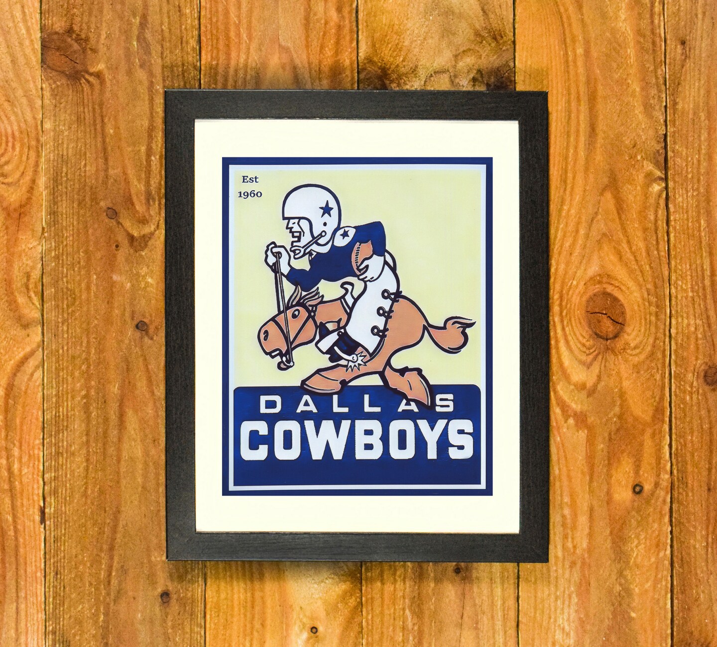 Dallas Cowboys Established 1960 Logo - Matted and Framed Sports Bar and  Room Wall Decor | MakerPlace by Michaels, image size:1080x974