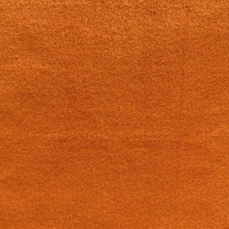 Solid Burnt Orange Anti-Pill Fleece Fabric (Medium Weight) | By The Yard