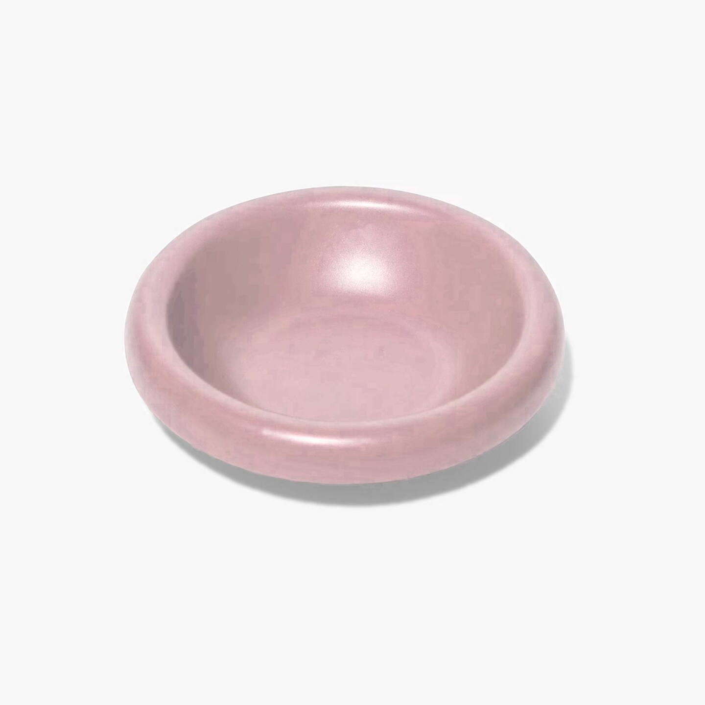 Provence Purple Handcrafted Ceramic Pet Bowl Glossy Eco Friendly Feeding Dish 5.51" x 5.51" x 1.57"