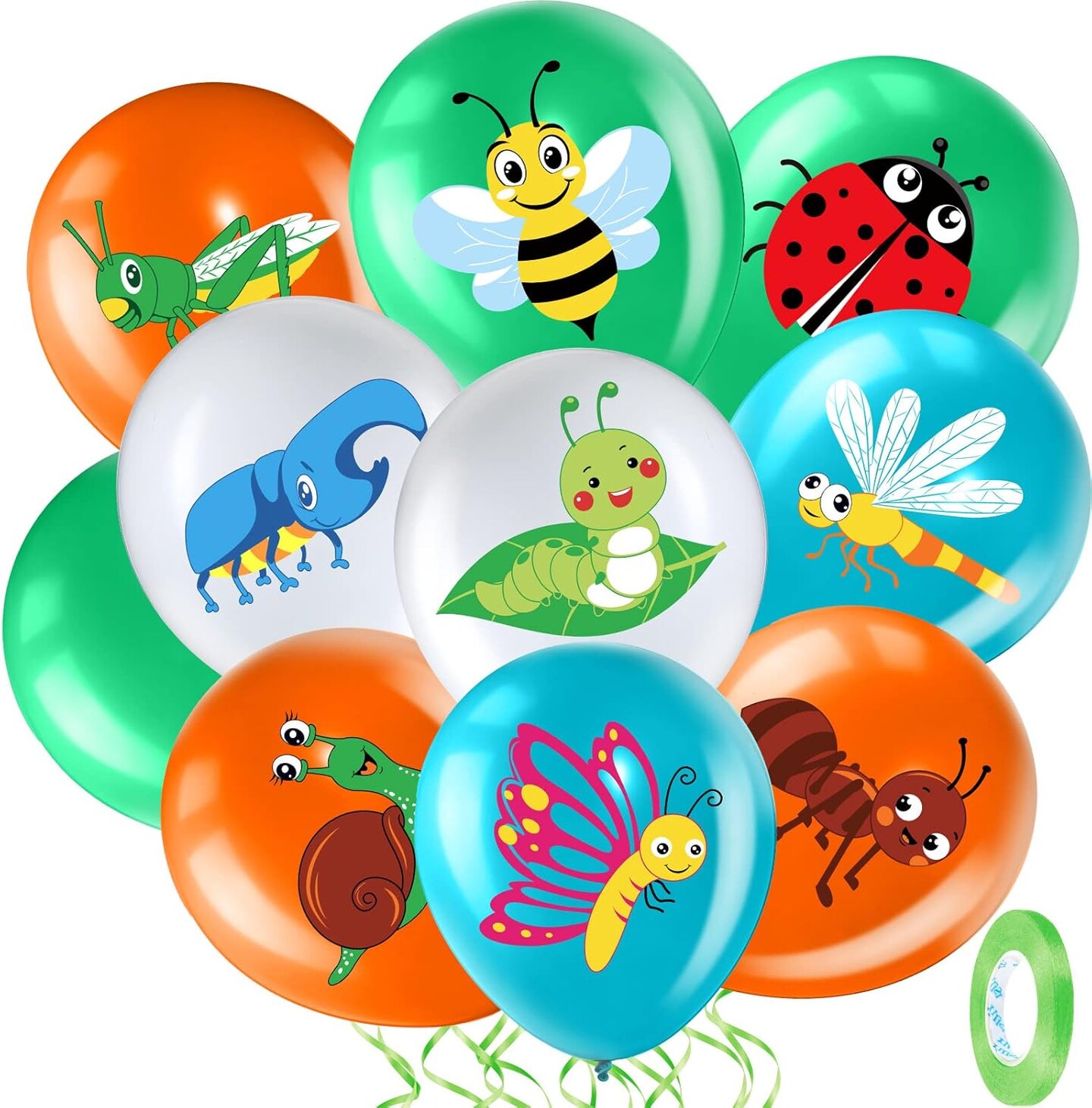 12 Inch Reptile Birthday Party Latex Balloon(green)