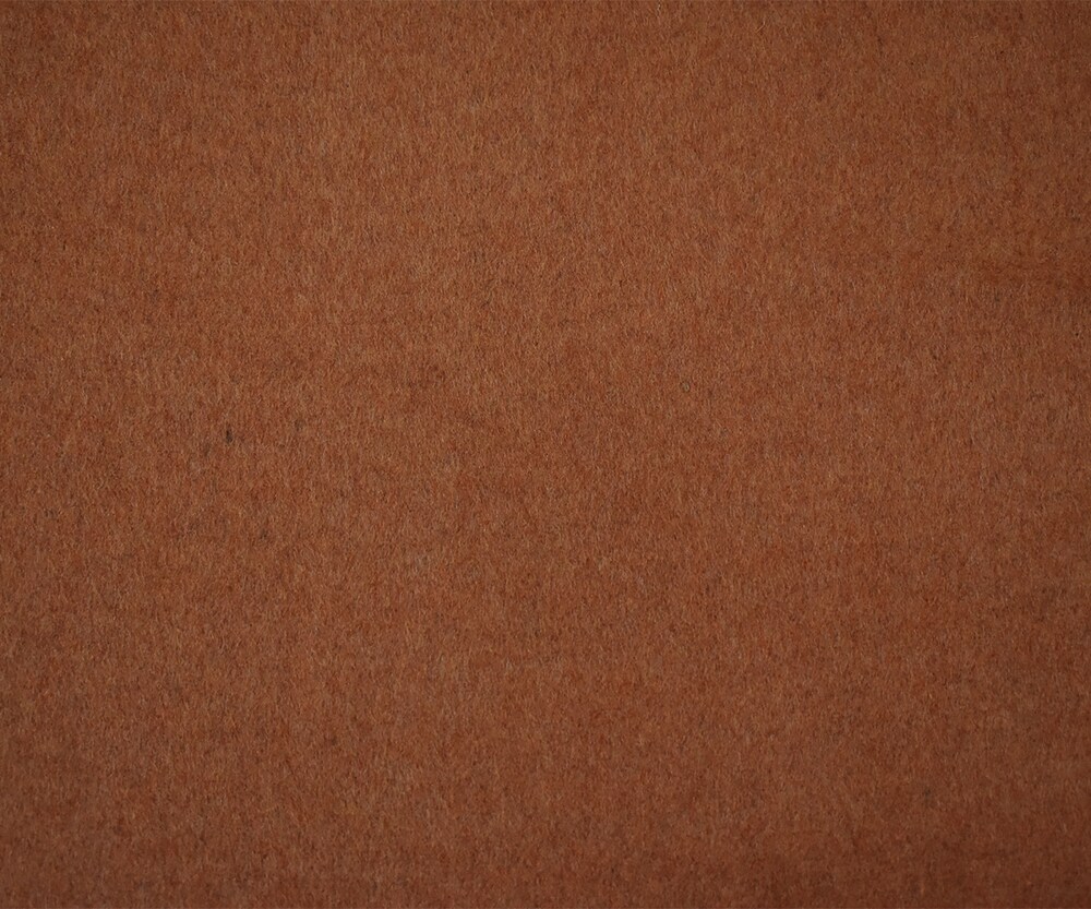 Brown Melton Wool Poly Double Woven Brushed Jacketing Fabric By the Yard