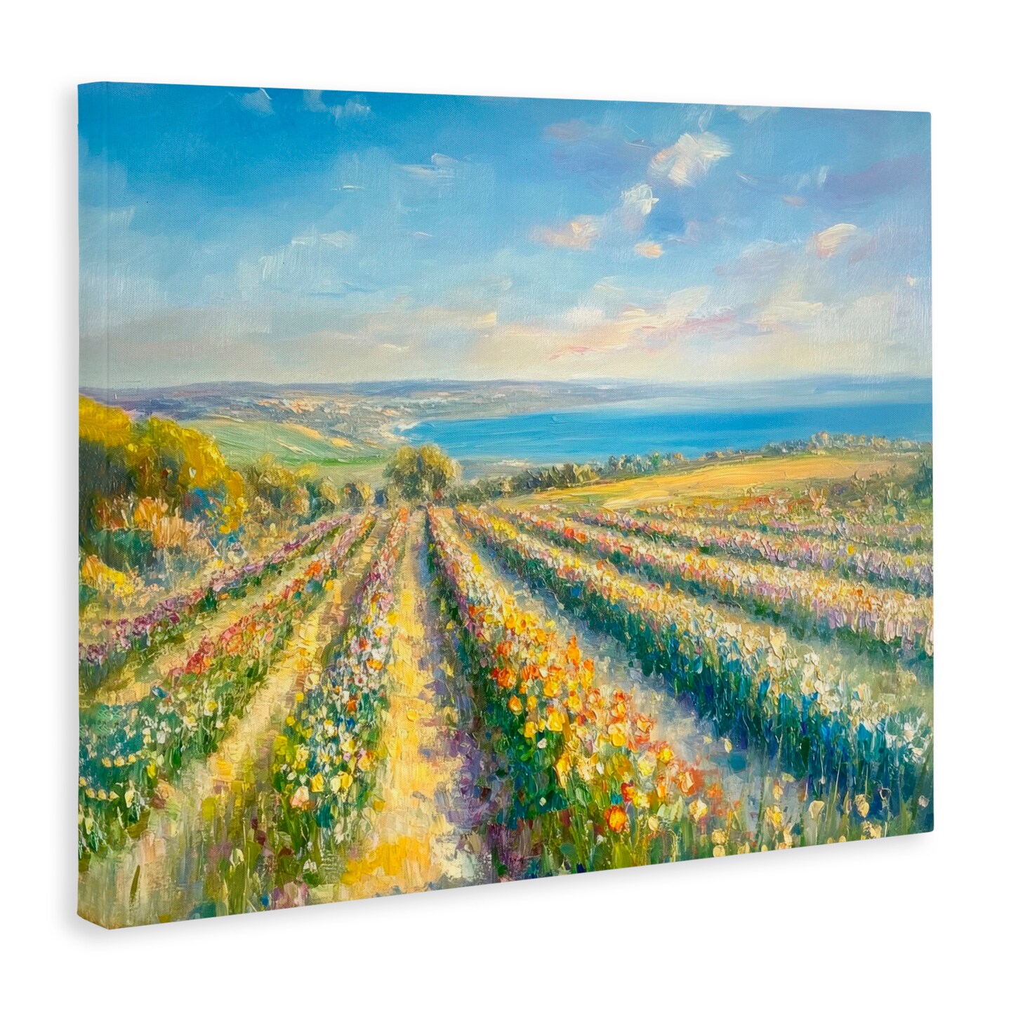 Stupell Industries Rows Of Flowers Landscape Canvas, design by Petal Prints Design